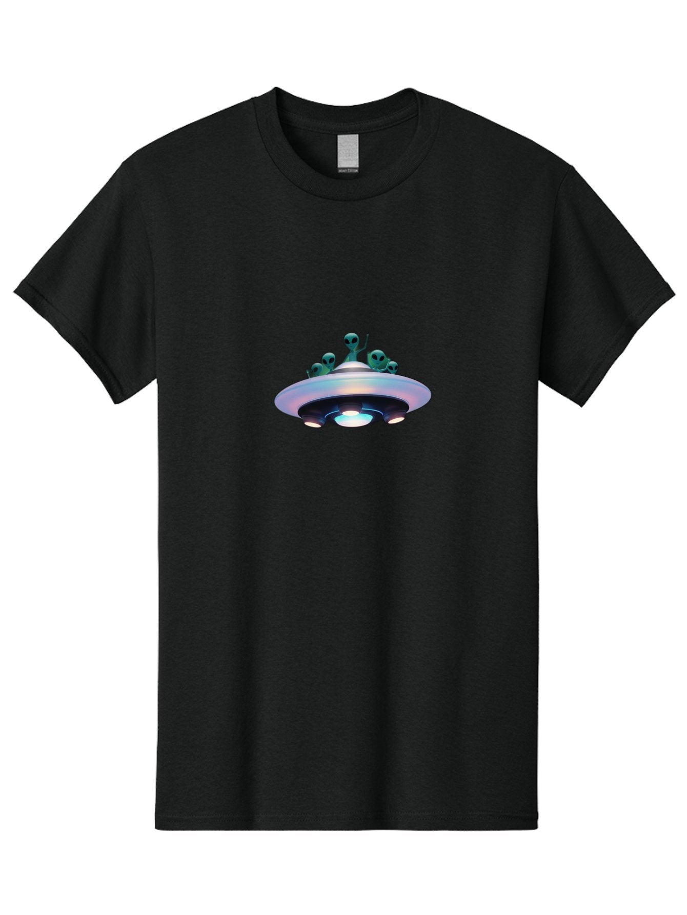 Ufo-With-Aliens-1 Men'S Graphic Tee, 100% Cotton, Comfortable Casual Summer Wear, Machine Washable, Ufo, Aliens, Extraterrestrial, Flying Saucer, Space Invasion, Alien Abduction, Sci-Fi, Futuristic, Otherworldly, Spaceship, Paranormal Activity Bac535 15