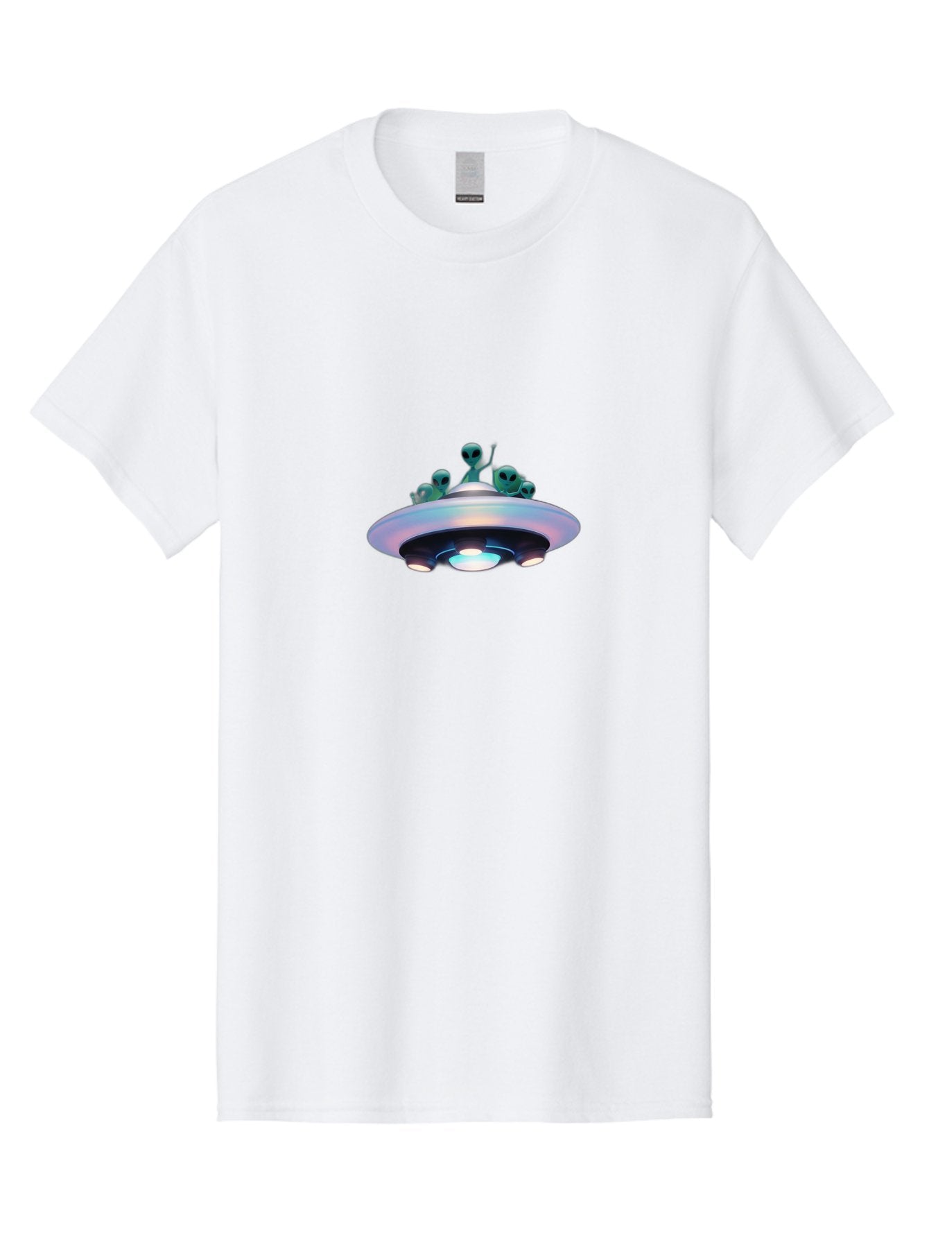 Ufo-With-Aliens-1 Men'S Graphic Tee, 100% Cotton, Comfortable Casual Summer Wear, Machine Washable, Ufo, Aliens, Extraterrestrial, Flying Saucer, Space Invasion, Alien Abduction, Sci-Fi, Futuristic, Otherworldly, Spaceship, Paranormal Activity Bac535 10
