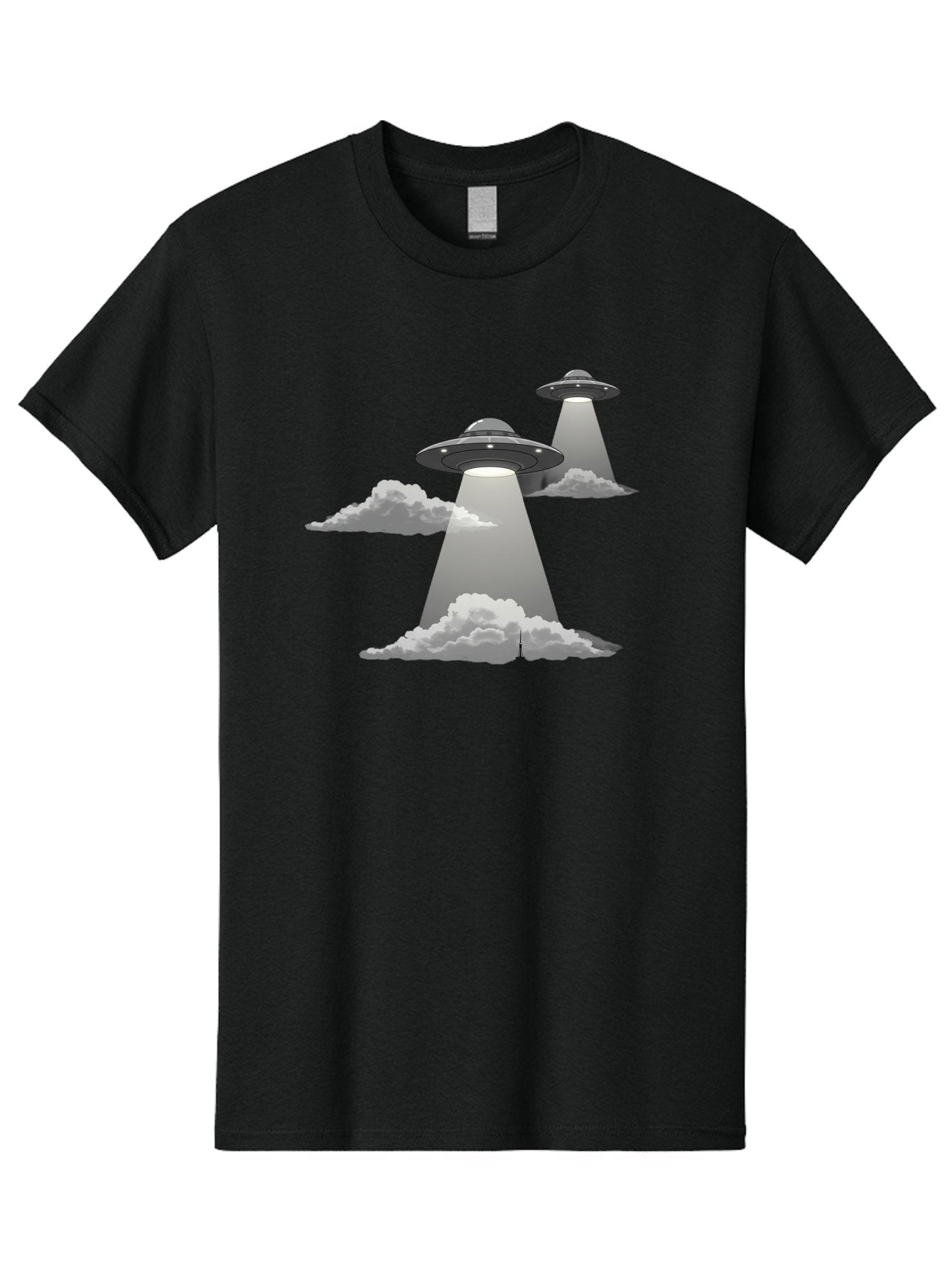 Ufos Men'S Graphic Tee, 100% Cotton, Comfortable Casual Summer Wear, Machine Washable, Ufo Invasion, Alien Spacecraft, Flying Saucers, Mysterious Lights, Cloudy Atmosphere, Science Fiction, Extraterrestrial, Paranormal Activity, Bac542 5