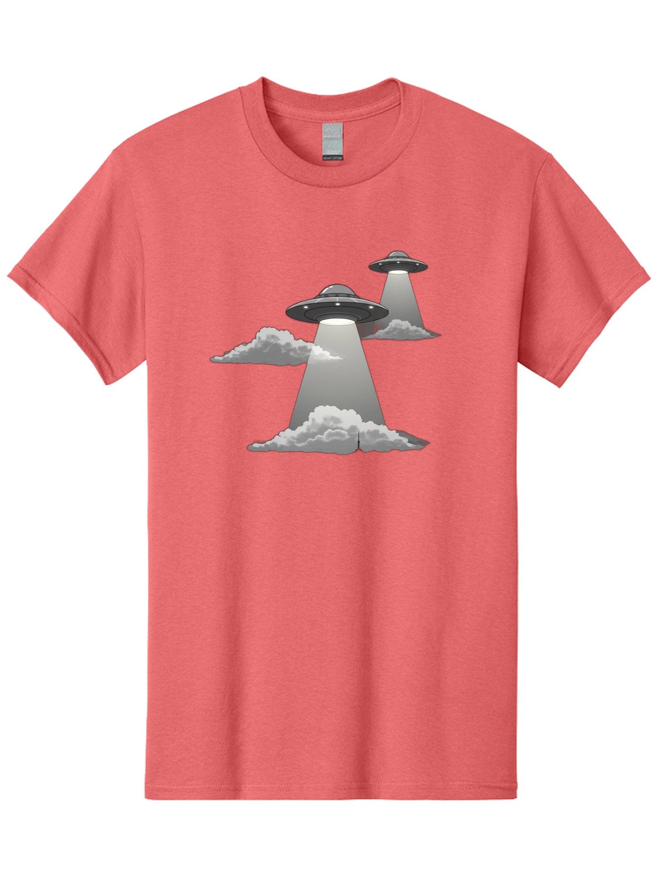 Ufos Men'S Graphic Tee, 100% Cotton, Comfortable Casual Summer Wear, Machine Washable, Ufo Invasion, Alien Spacecraft, Flying Saucers, Mysterious Lights, Cloudy Atmosphere, Science Fiction, Extraterrestrial, Paranormal Activity, Bac542 6