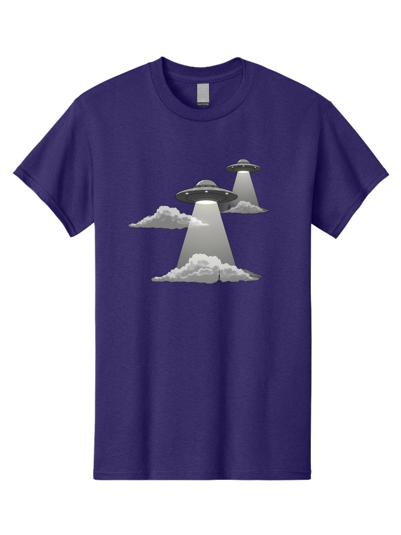 Ufos Men'S Graphic Tee, 100% Cotton, Comfortable Casual Summer Wear, Machine Washable, Ufo Invasion, Alien Spacecraft, Flying Saucers, Mysterious Lights, Cloudy Atmosphere, Science Fiction, Extraterrestrial, Paranormal Activity, Bac542 12