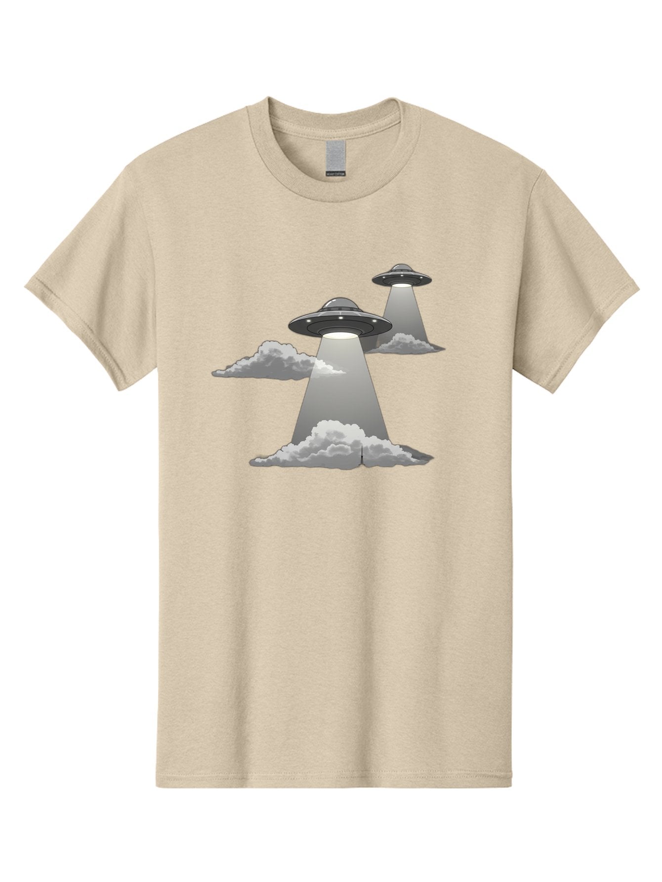 Ufos Men'S Graphic Tee, 100% Cotton, Comfortable Casual Summer Wear, Machine Washable, Ufo Invasion, Alien Spacecraft, Flying Saucers, Mysterious Lights, Cloudy Atmosphere, Science Fiction, Extraterrestrial, Paranormal Activity, Bac542 14