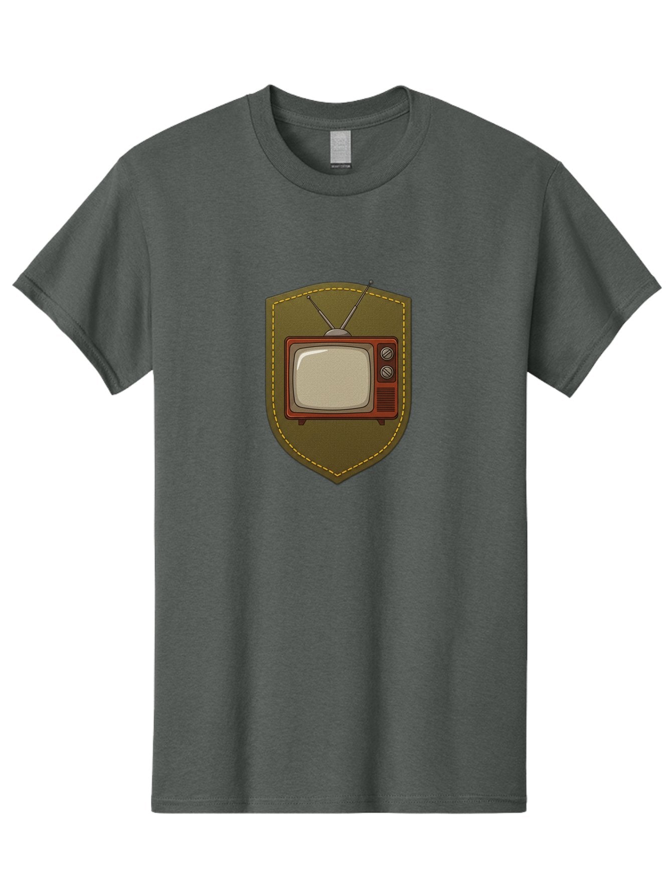 Vintage-Tv-1 Men'S Graphic Tee, 100% Cotton, Comfortable Casual Summer Wear, Machine Washable, Vintage Television, Retro Tv, Classic Screen, Old-School Technology, Nostalgic Entertainment, Retro Electronics, Vintage Gadget, Old Tv Set, Bac549 3