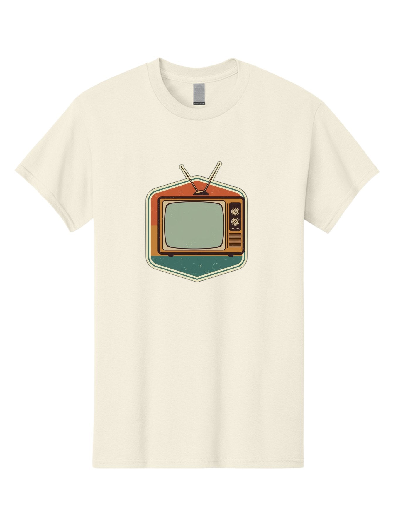 Vintage-Tv Men'S Graphic Tee, 100% Cotton, Comfortable Casual Summer Wear, Machine Washable, Retro Television Set, Old Tv, Vintage Tech, Antique Electronics, Classic Entertainment, Nostalgic Design, Analog Tv, Retro Aesthetic Bac551 8