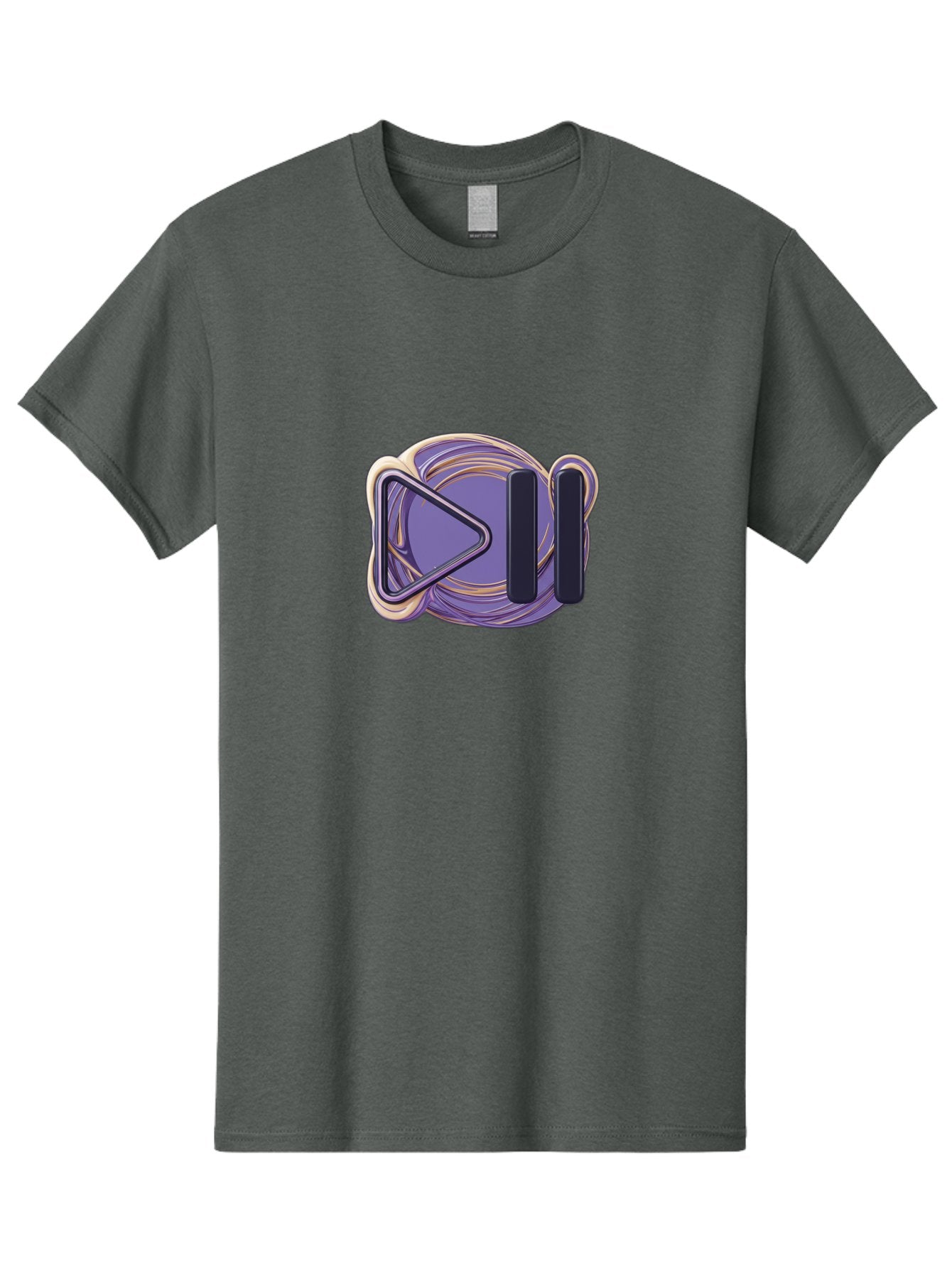 Virtual-Reality-Headset Men'S Graphic Tee, 100% Cotton, Comfortable Casual Summer Wear, Machine Washable, Virtual Reality Headset, Vr Technology, Purple Design, Metallic Accents, Futuristic Style, Gaming Accessory, Immersive Experience, Bac552 9