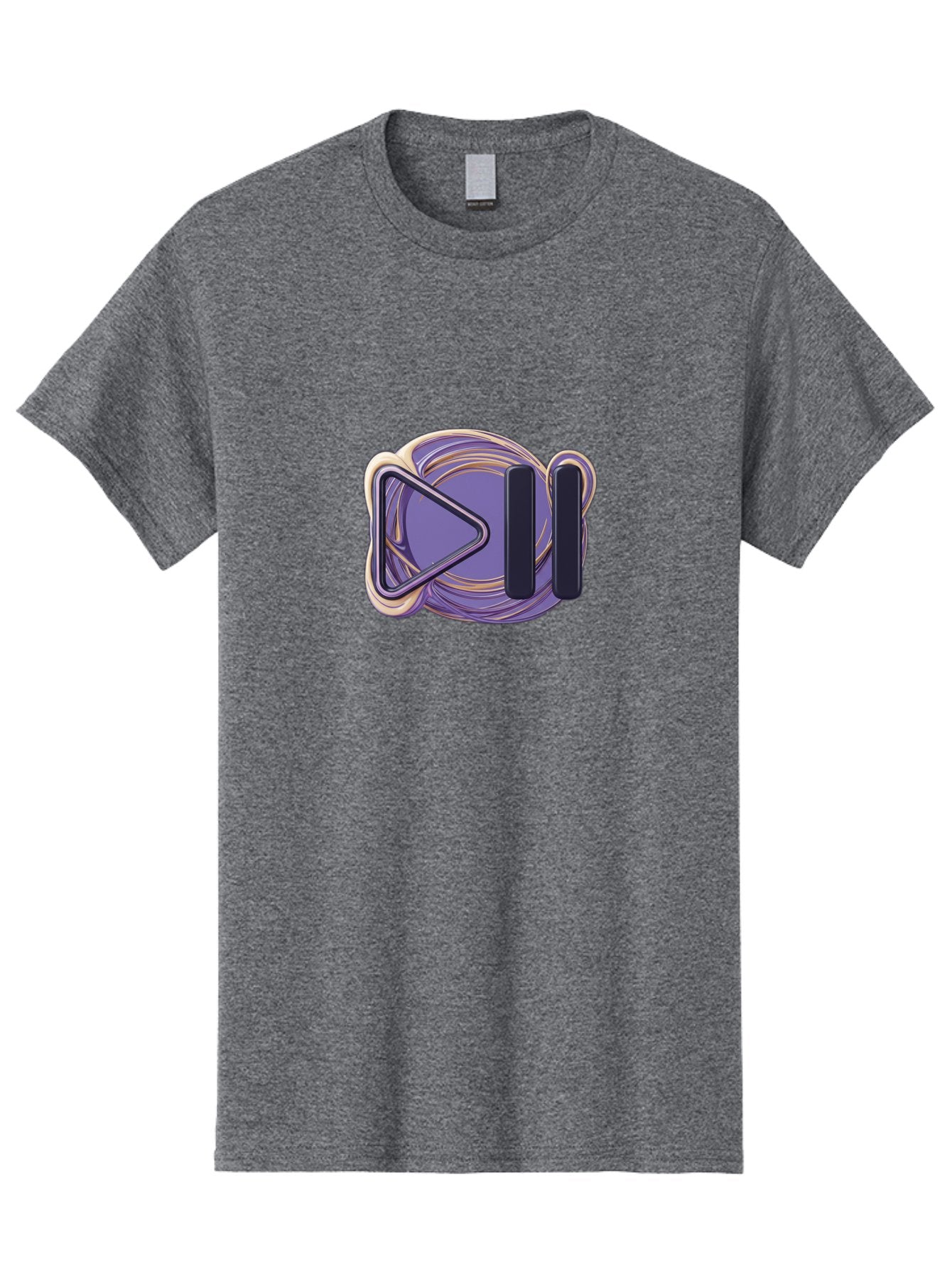Virtual-Reality-Headset Men'S Graphic Tee, 100% Cotton, Comfortable Casual Summer Wear, Machine Washable, Virtual Reality Headset, Vr Technology, Purple Design, Metallic Accents, Futuristic Style, Gaming Accessory, Immersive Experience, Bac552 5