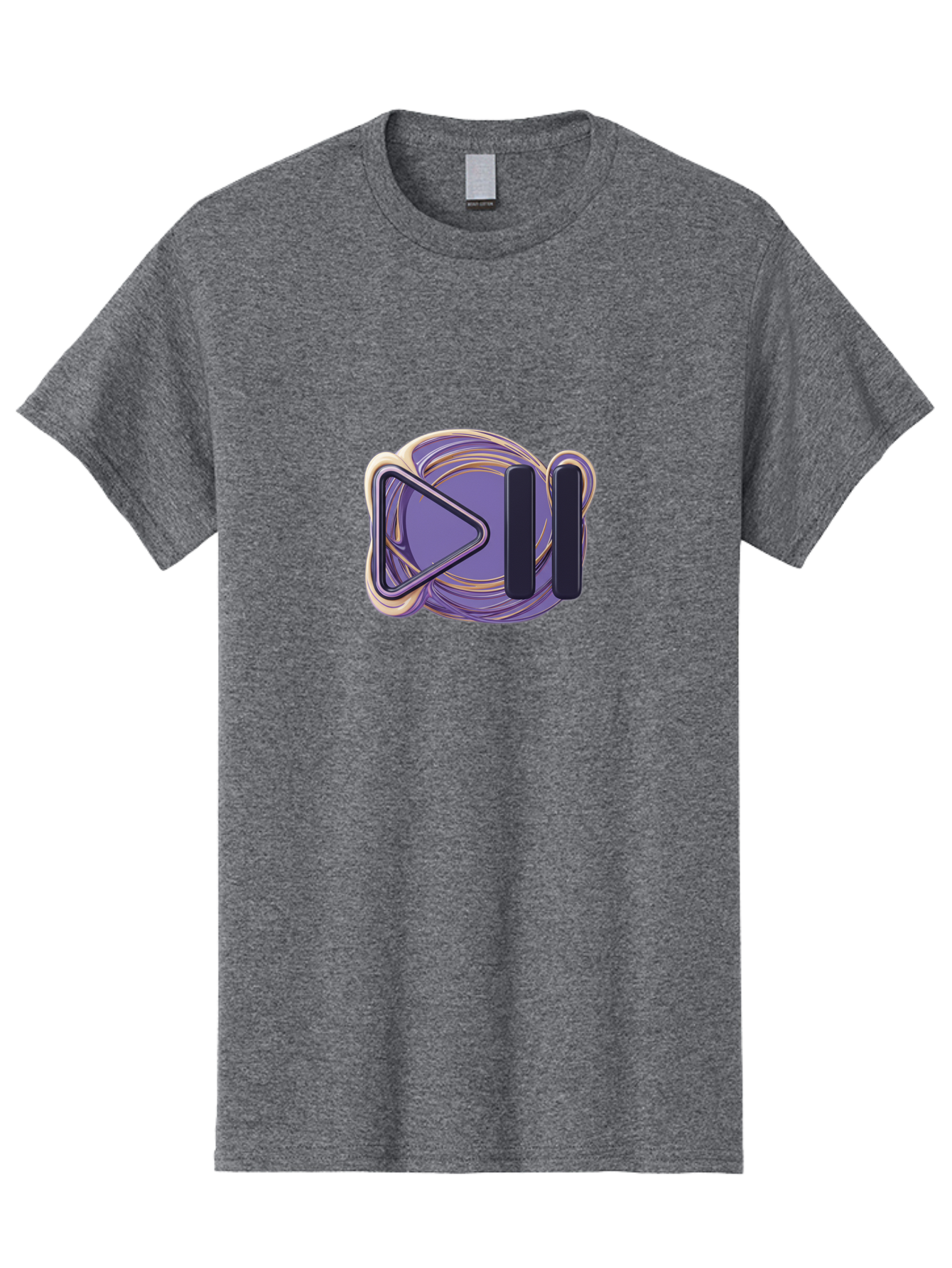 Virtual-Reality-Headset Men'S Graphic Tee, 100% Cotton, Comfortable Casual Summer Wear, Machine Washable, Virtual Reality Headset, Vr Technology, Purple Design, Metallic Accents, Futuristic Style, Gaming Accessory, Immersive Experience, Bac552 8
