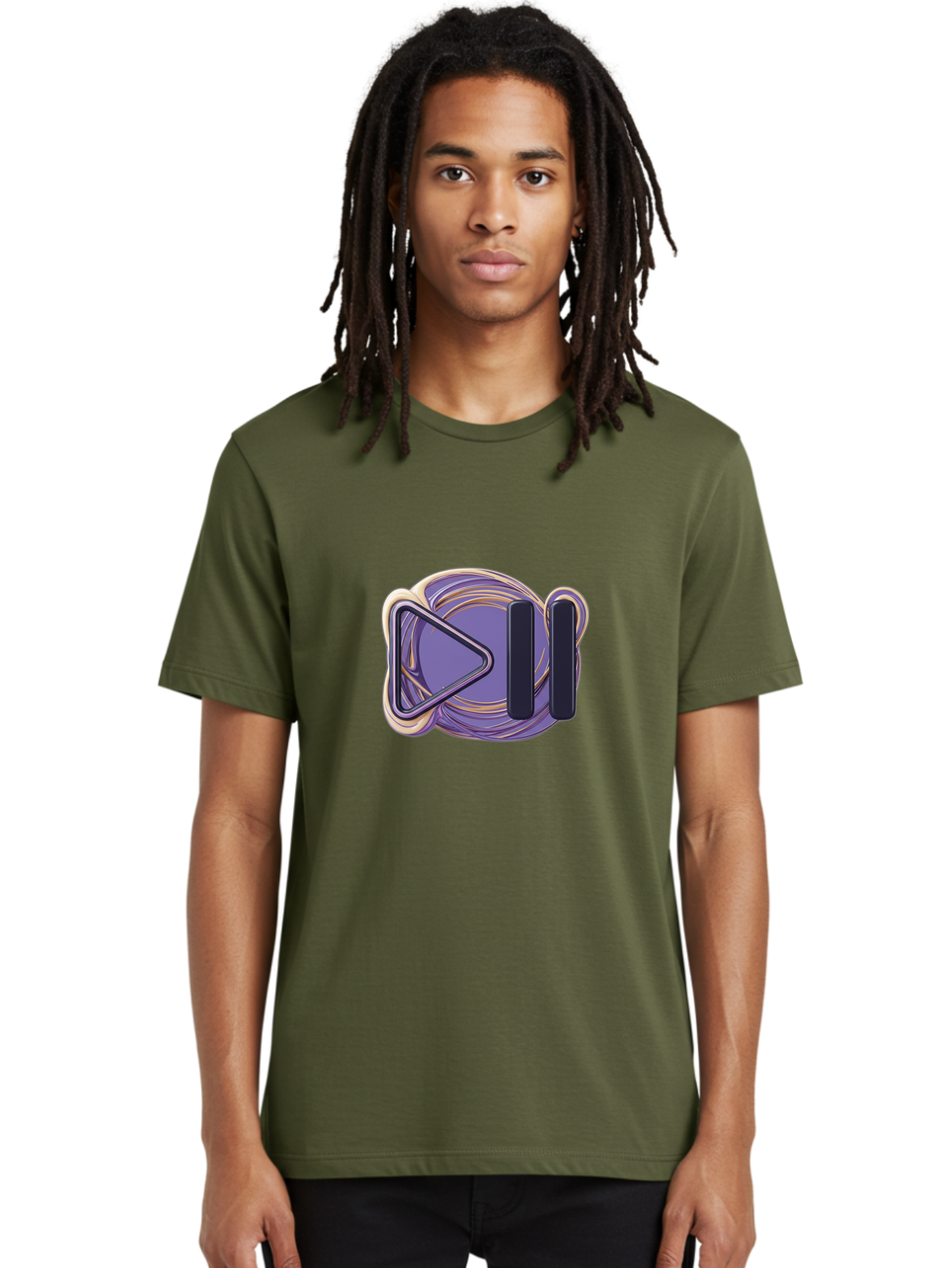 Virtual-Reality-Headset Men'S Graphic Tee, 100% Cotton, Comfortable Casual Summer Wear, Machine Washable, Virtual Reality Headset, Vr Technology, Purple Design, Metallic Accents, Futuristic Style, Gaming Accessory, Immersive Experience, Bac552 25