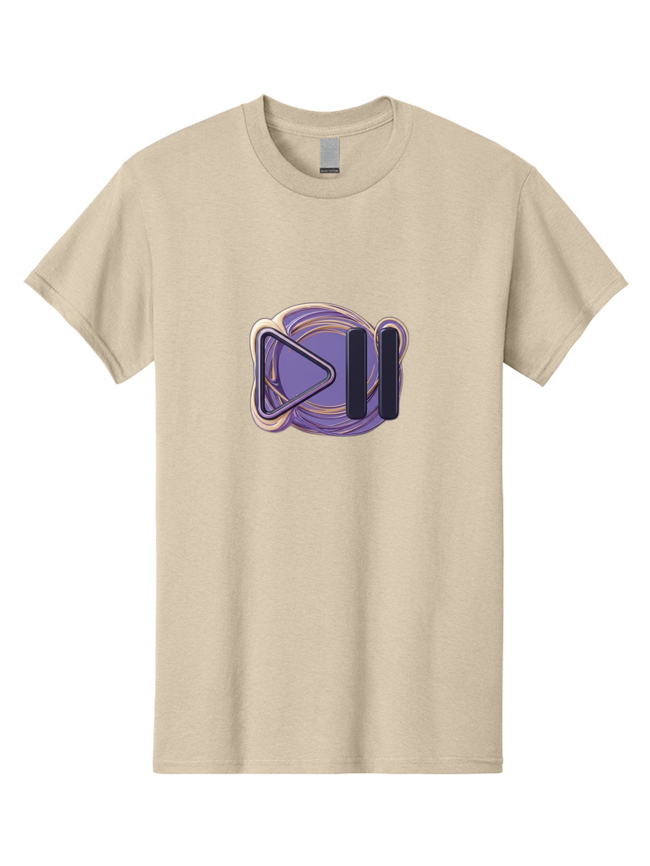 Virtual-Reality-Headset Men'S Graphic Tee, 100% Cotton, Comfortable Casual Summer Wear, Machine Washable, Virtual Reality Headset, Vr Technology, Purple Design, Metallic Accents, Futuristic Style, Gaming Accessory, Immersive Experience, Bac552 6