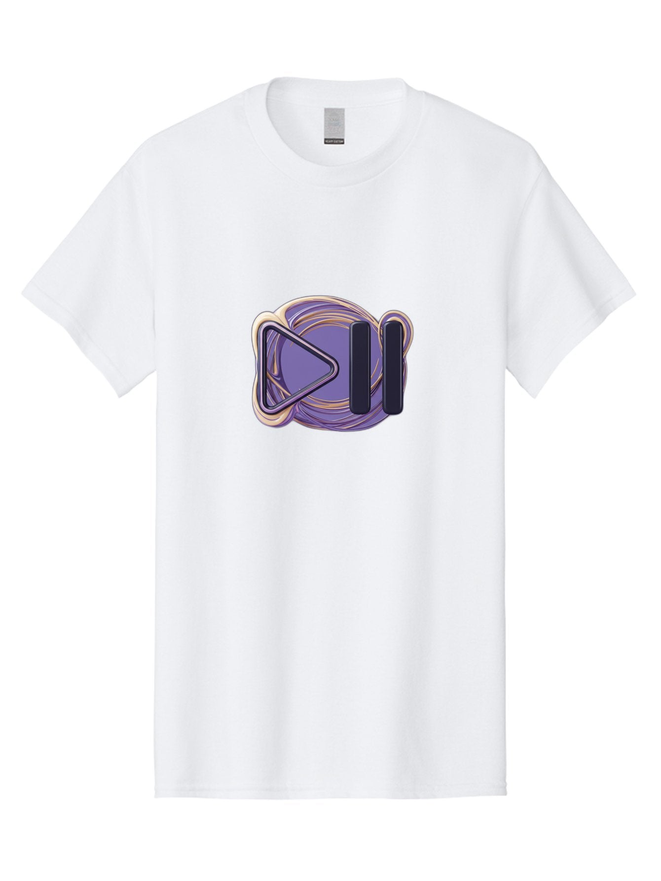 Virtual-Reality-Headset Men'S Graphic Tee, 100% Cotton, Comfortable Casual Summer Wear, Machine Washable, Virtual Reality Headset, Vr Technology, Purple Design, Metallic Accents, Futuristic Style, Gaming Accessory, Immersive Experience, Bac552 15