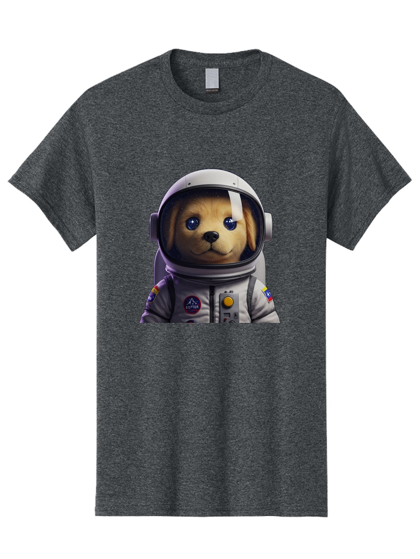Zotter-Pup-In-Spacesuit Men'S Graphic Tee, 100% Cotton, Comfortable Casual Summer Wear, Machine Washable, Puppy In Space Suit, Dog In Astronaut Helmet, Cotter Logo, Space Exploration, Cute Canine, Futuristic Adventure, Sci-Fi Theme, Bac571 8