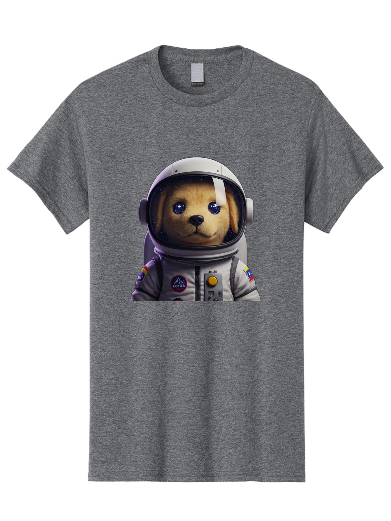 Zotter-Pup-In-Spacesuit Men'S Graphic Tee, 100% Cotton, Comfortable Casual Summer Wear, Machine Washable, Puppy In Space Suit, Dog In Astronaut Helmet, Cotter Logo, Space Exploration, Cute Canine, Futuristic Adventure, Sci-Fi Theme, Bac571 10