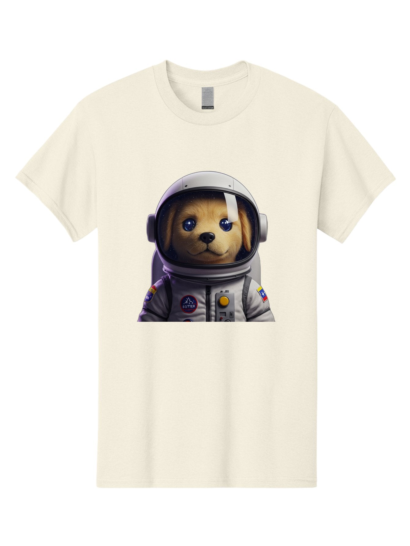 Zotter-Pup-In-Spacesuit Men'S Graphic Tee, 100% Cotton, Comfortable Casual Summer Wear, Machine Washable, Puppy In Space Suit, Dog In Astronaut Helmet, Cotter Logo, Space Exploration, Cute Canine, Futuristic Adventure, Sci-Fi Theme, Bac571 12