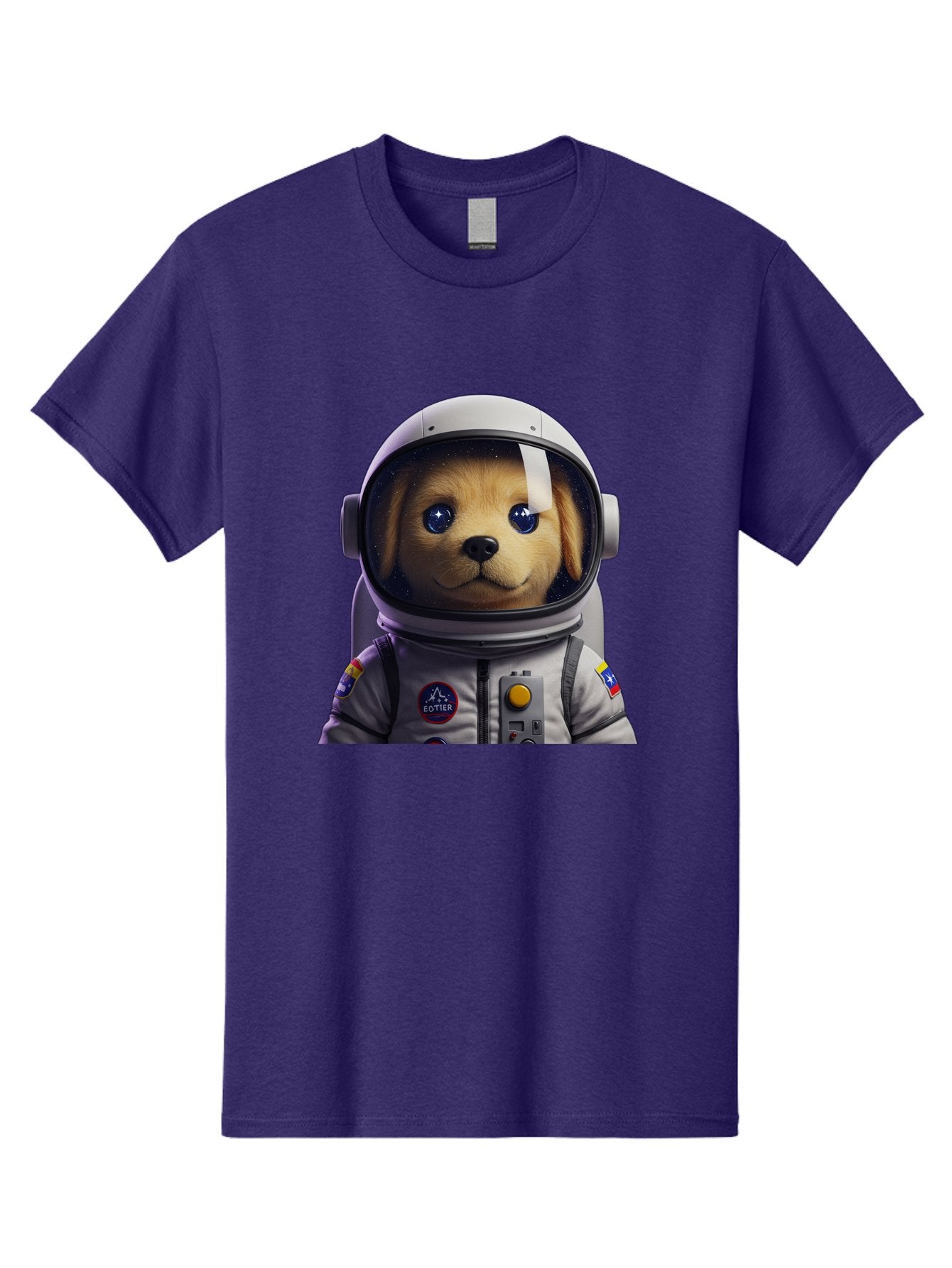 Zotter-Pup-In-Spacesuit Men'S Graphic Tee, 100% Cotton, Comfortable Casual Summer Wear, Machine Washable, Puppy In Space Suit, Dog In Astronaut Helmet, Cotter Logo, Space Exploration, Cute Canine, Futuristic Adventure, Sci-Fi Theme, Bac571 14