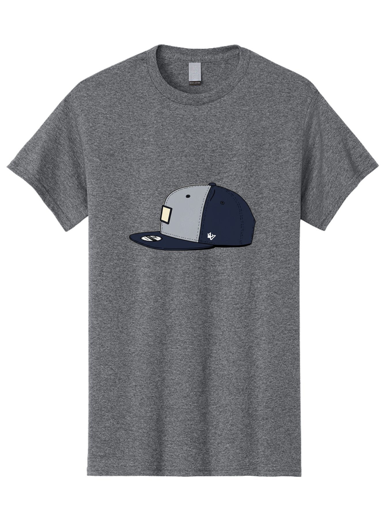 47-Snapback-Hat Men'S Graphic Tee, 100% Cotton, Comfortable Casual Summer Wear, Machine Washable, Baseball Cap, Snapback Hat, 47 Brand Clothing, Streetwear Fashion, Casual Style, Navy Blue Cap, Grey And Navy Color Combination, White Logo, Bac577