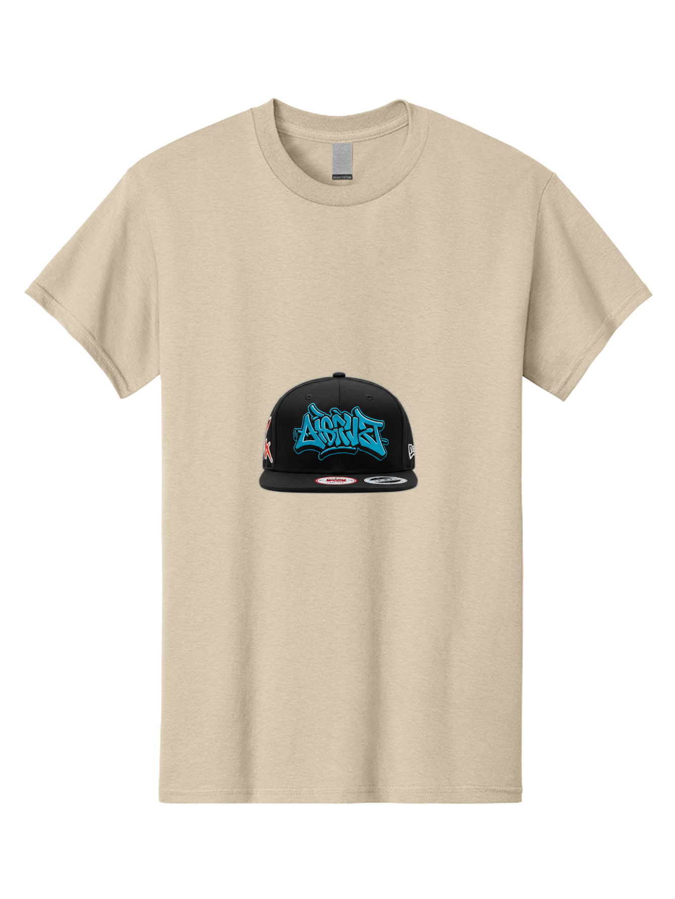 A-Ap-Rocky Men'S Graphic Tee, 100% Cotton, Comfortable Casual Summer Wear, Machine Washable, Black Baseball Cap, A$Ap Rocky Logo, Blue Graffiti Design, Streetwear Fashion, Hip Hop Style, Casual Wear, Trendy Accessories, Snapback Hat Bac579 9