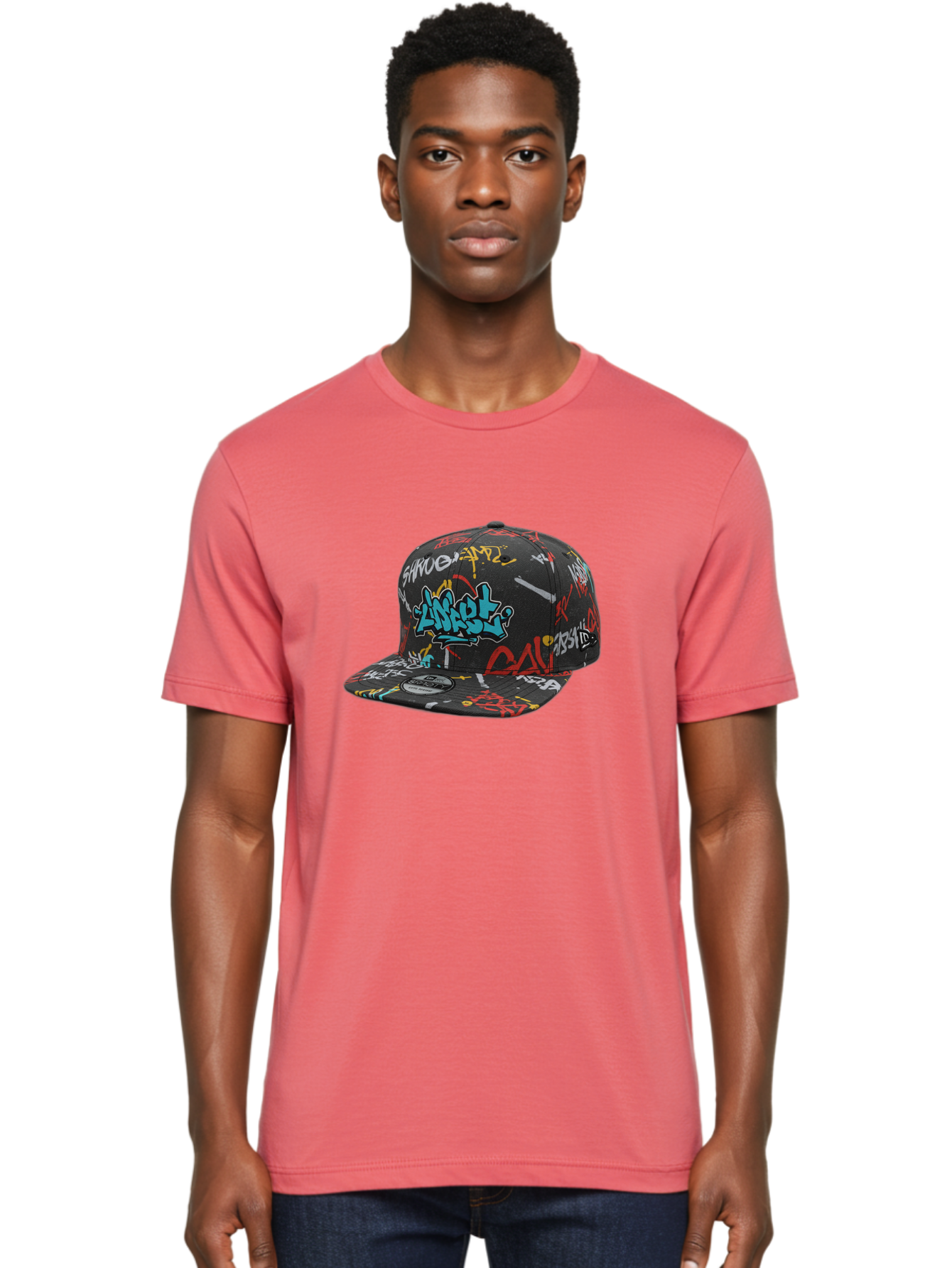 Anarchy-Baseball-Cap Men'S Graphic Tee, 100% Cotton, Comfortable Casual Summer Wear, Machine Washable, Graffiti Art, Streetwear Fashion, Custom Hats, Urban Style, Colorful Designs, Casual Wear, Hip Hop Culture, Snapback Cap, Street Art, Bac585 22