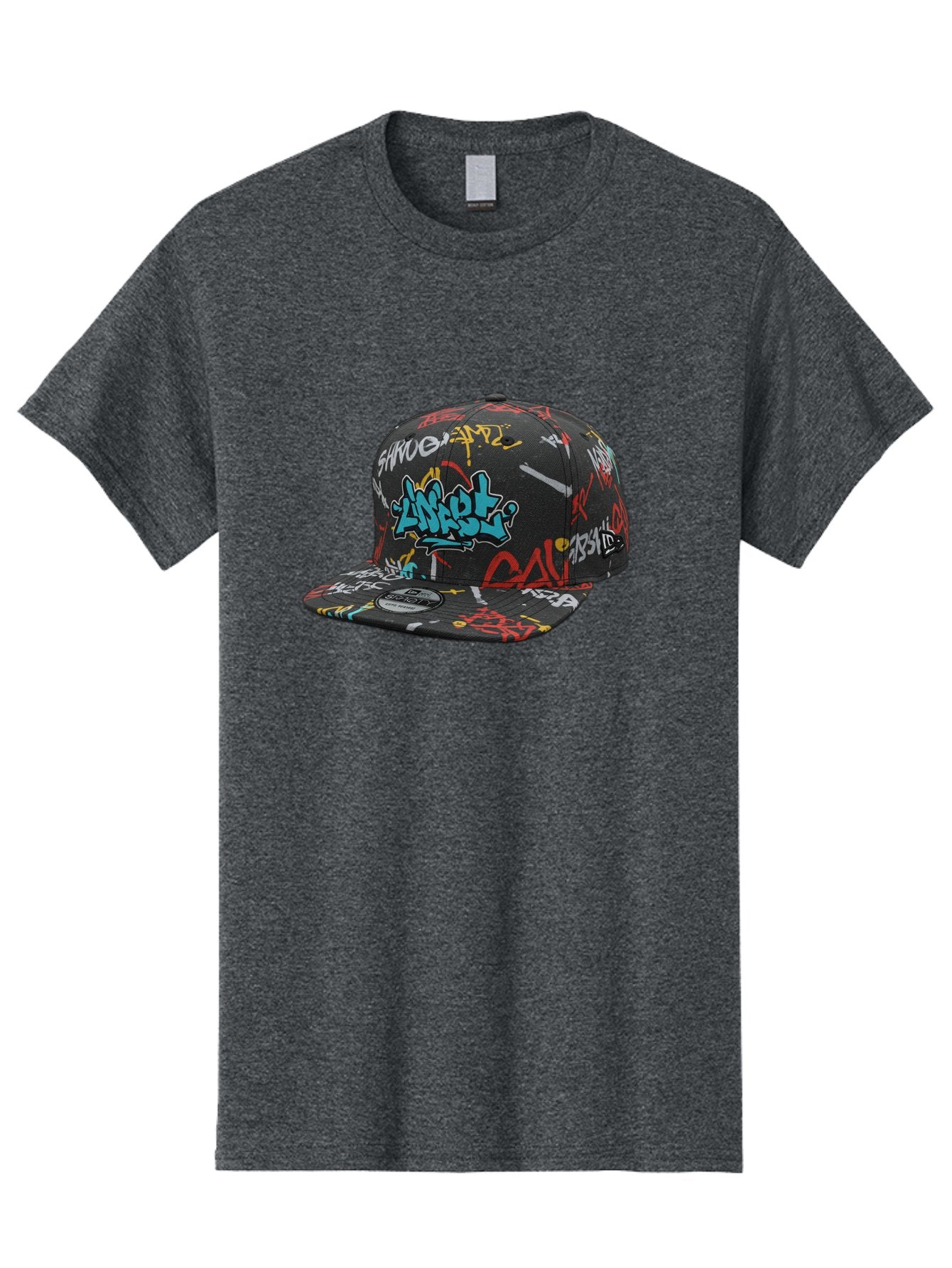 Anarchy-Baseball-Cap Men'S Graphic Tee, 100% Cotton, Comfortable Casual Summer Wear, Machine Washable, Graffiti Art, Streetwear Fashion, Custom Hats, Urban Style, Colorful Designs, Casual Wear, Hip Hop Culture, Snapback Cap, Street Art, Bac585