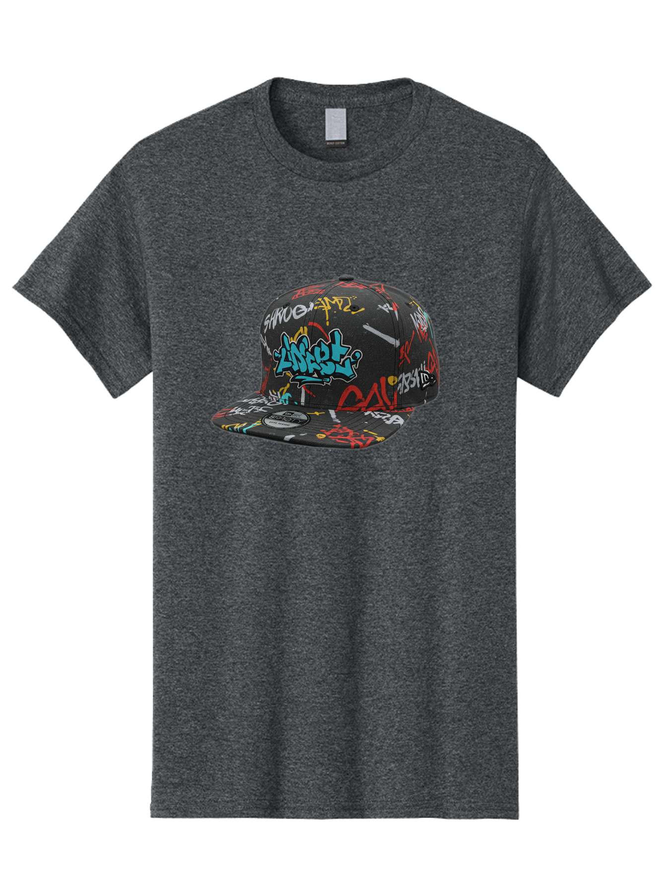 Anarchy-Baseball-Cap Men'S Graphic Tee, 100% Cotton, Comfortable Casual Summer Wear, Machine Washable, Graffiti Art, Streetwear Fashion, Custom Hats, Urban Style, Colorful Designs, Casual Wear, Hip Hop Culture, Snapback Cap, Street Art, Bac585 11