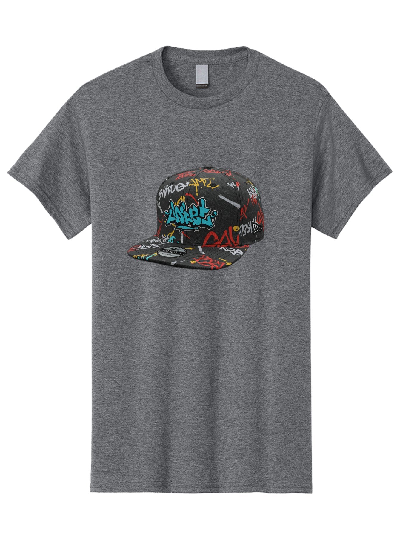 Anarchy-Baseball-Cap Men'S Graphic Tee, 100% Cotton, Comfortable Casual Summer Wear, Machine Washable, Graffiti Art, Streetwear Fashion, Custom Hats, Urban Style, Colorful Designs, Casual Wear, Hip Hop Culture, Snapback Cap, Street Art, Bac585 8