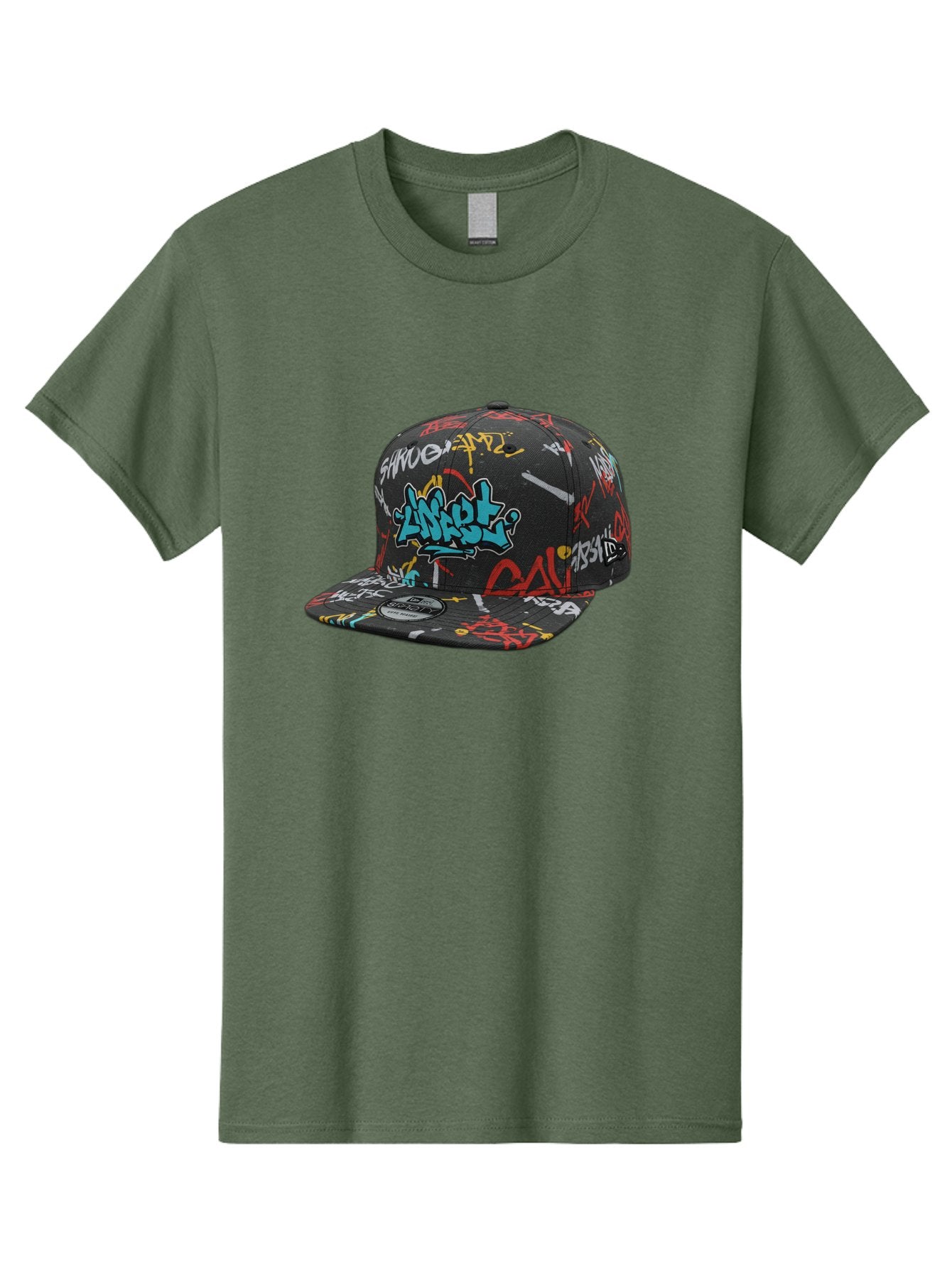 Anarchy-Baseball-Cap Men'S Graphic Tee, 100% Cotton, Comfortable Casual Summer Wear, Machine Washable, Graffiti Art, Streetwear Fashion, Custom Hats, Urban Style, Colorful Designs, Casual Wear, Hip Hop Culture, Snapback Cap, Street Art, Bac585