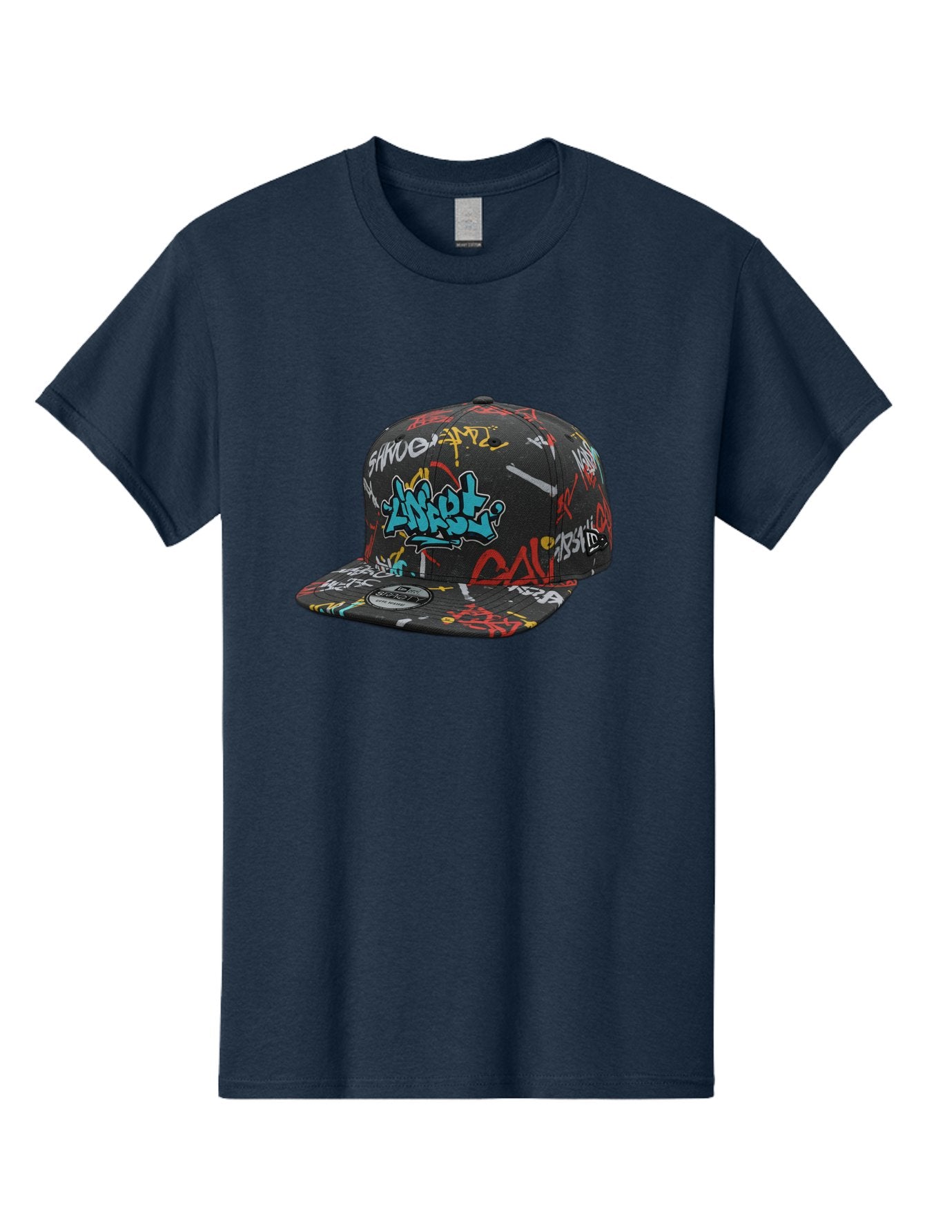 Anarchy-Baseball-Cap Men'S Graphic Tee, 100% Cotton, Comfortable Casual Summer Wear, Machine Washable, Graffiti Art, Streetwear Fashion, Custom Hats, Urban Style, Colorful Designs, Casual Wear, Hip Hop Culture, Snapback Cap, Street Art, Bac585 5