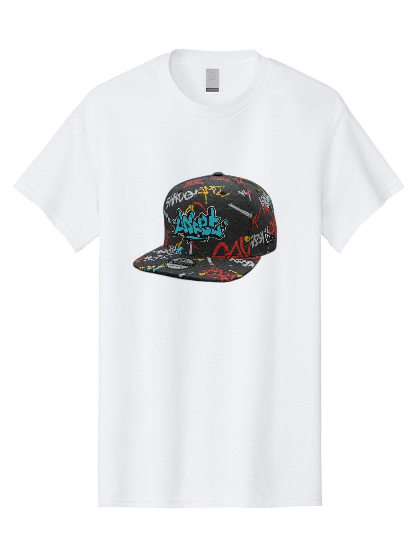Anarchy-Baseball-Cap Men'S Graphic Tee, 100% Cotton, Comfortable Casual Summer Wear, Machine Washable, Graffiti Art, Streetwear Fashion, Custom Hats, Urban Style, Colorful Designs, Casual Wear, Hip Hop Culture, Snapback Cap, Street Art, Bac585 3