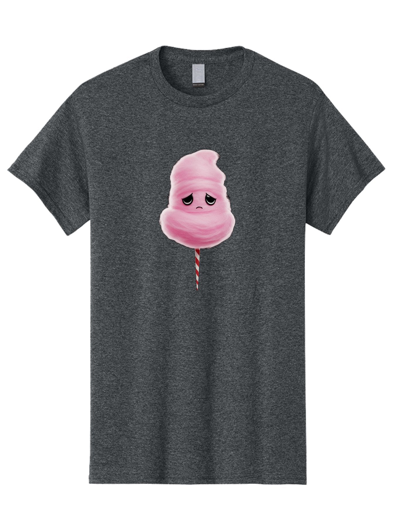 Angry-Cotton-Candy Men'S Graphic Tee, 100% Cotton, Comfortable Casual Summer Wear, Machine Washable, Angry Cotton Candy, Grumpy Face, Sweet Treat, Cartoon Character, Funny Expression, Mad Candy, Fluffy Pink Snack, Fairground Food, Angry Face, Bac586 15