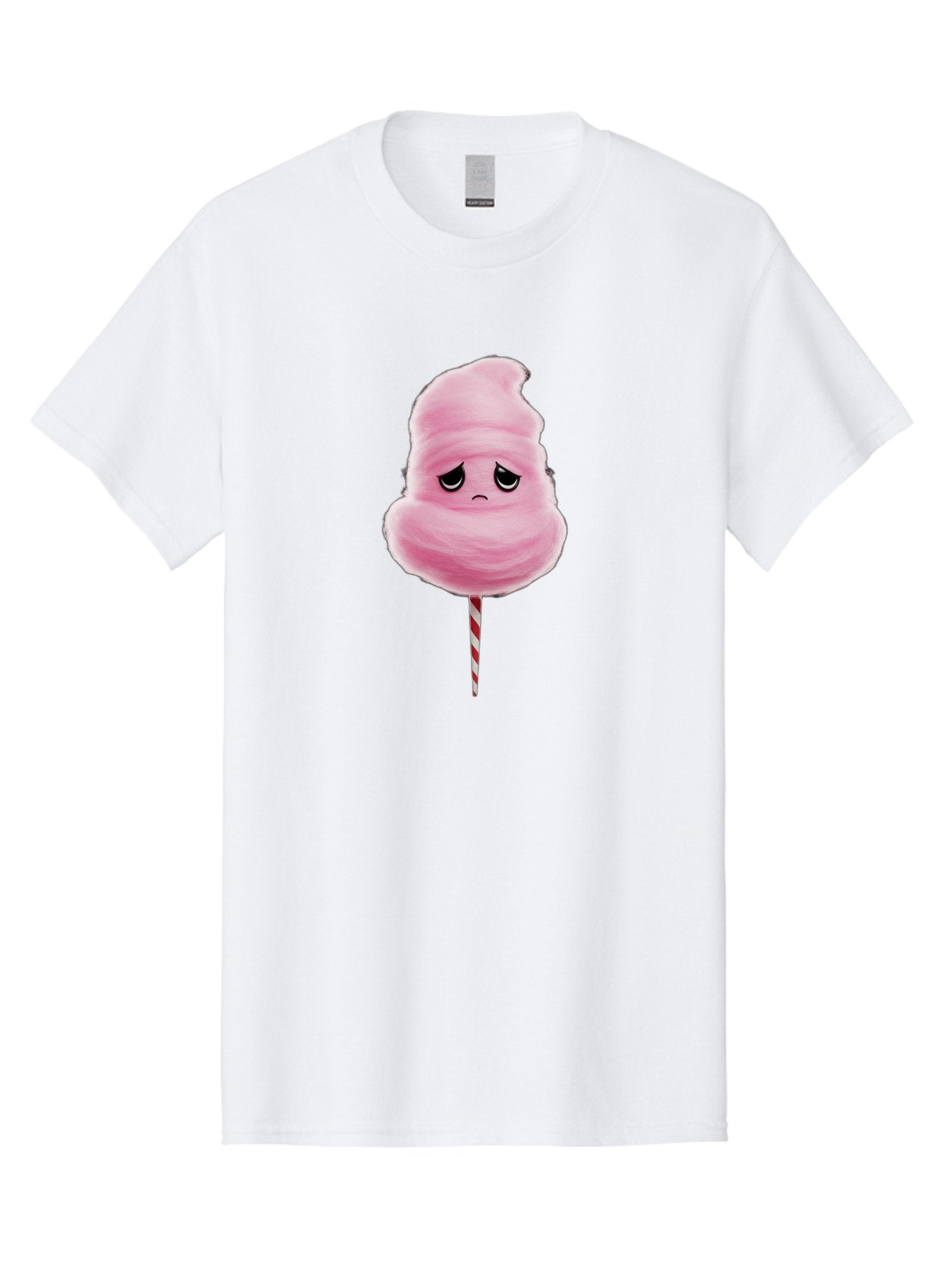 Angry-Cotton-Candy Men'S Graphic Tee, 100% Cotton, Comfortable Casual Summer Wear, Machine Washable, Angry Cotton Candy, Grumpy Face, Sweet Treat, Cartoon Character, Funny Expression, Mad Candy, Fluffy Pink Snack, Fairground Food, Angry Face, Bac586 13