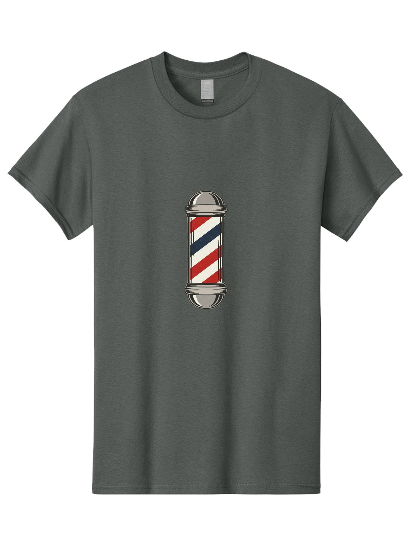 Barber-Pole-1 Men'S Graphic Tee, 100% Cotton, Comfortable Casual Summer Wear, Machine Washable, Barber Pole Sign, Red White And Blue Stripes, Classic Barber Symbol, Vintage Barbershop Icon, Traditional Barber Pole Design, Barber Shop Signage Bac603 15