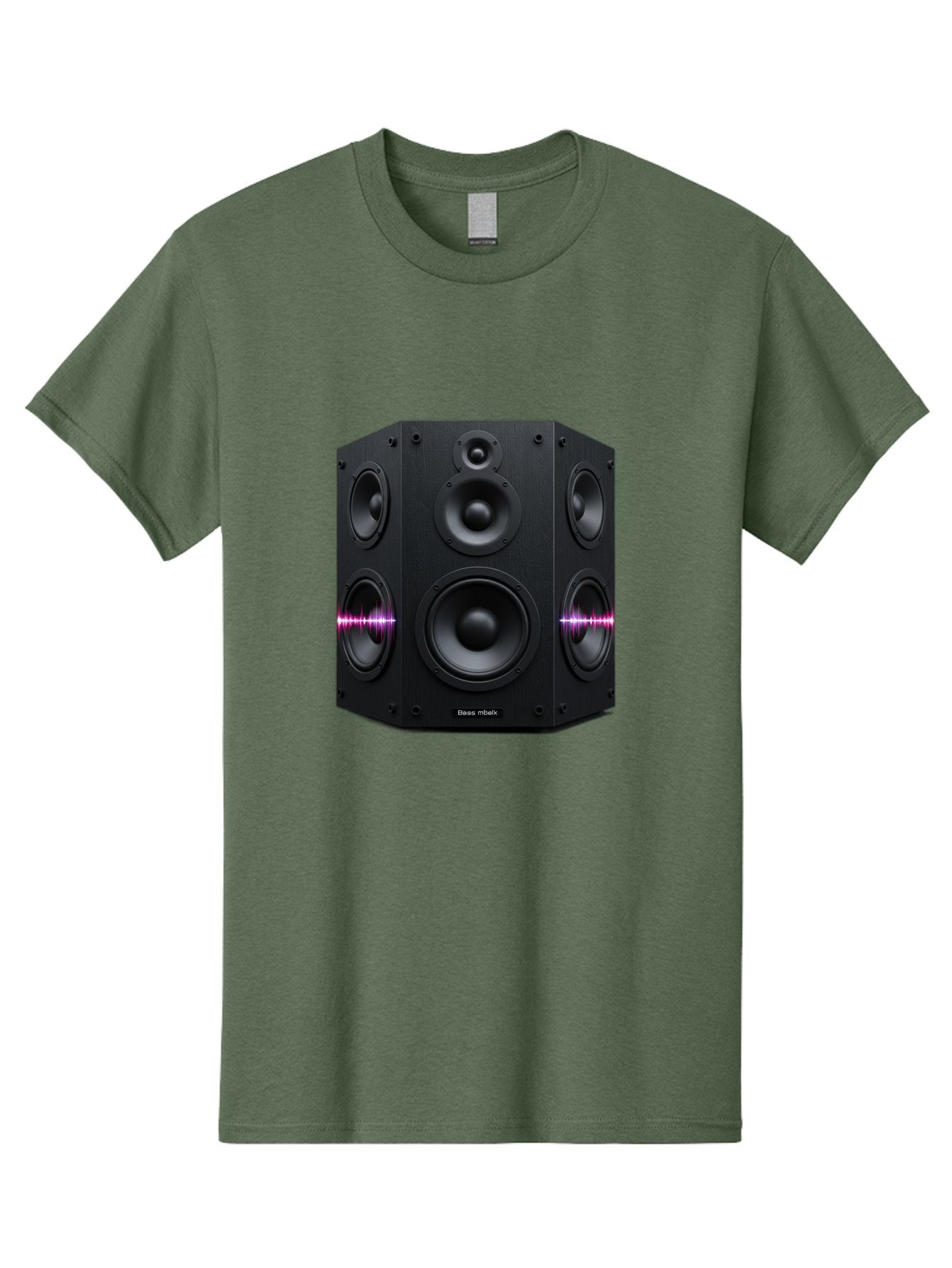 Base-Reflex Men'S Graphic Tee, 100% Cotton, Comfortable Casual Summer Wear, Machine Washable, Black Speaker System, Home Audio Equipment, Sound System, Hi-Fi Speaker, Purple Sound Wave, Music Technology, Audio Visual Bac614 10