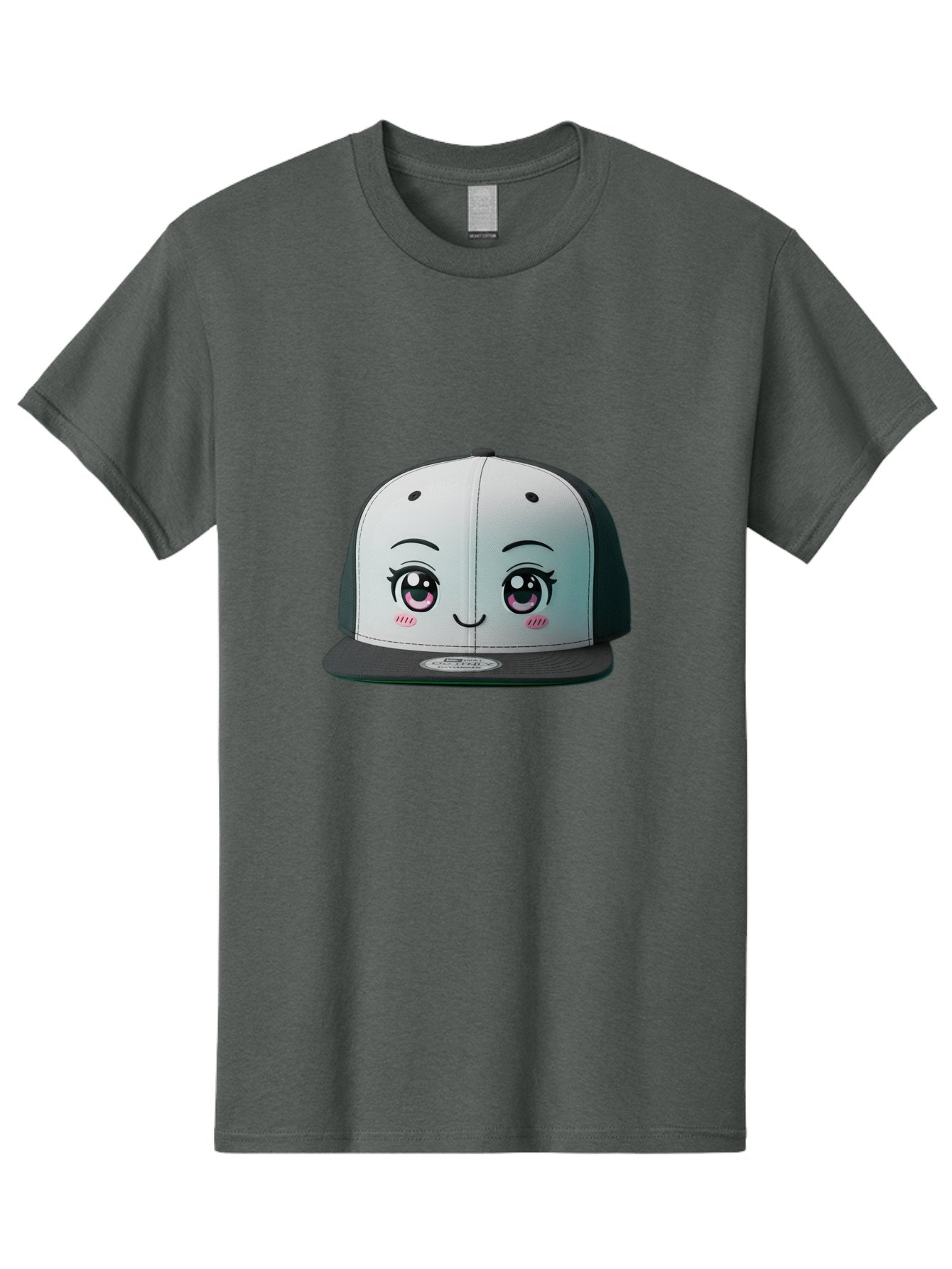 Baseball-Cap Men'S Graphic Tee, 100% Cotton, Comfortable Casual Summer Wear, Machine Washable, Cartoon Snapback Cap, Kawaii Fashion, Cute Hat Design, Playful Eyewear, Trendy Accessories, Streetwear Style, Anime Influence, Fashionable Headwear Bac618 12