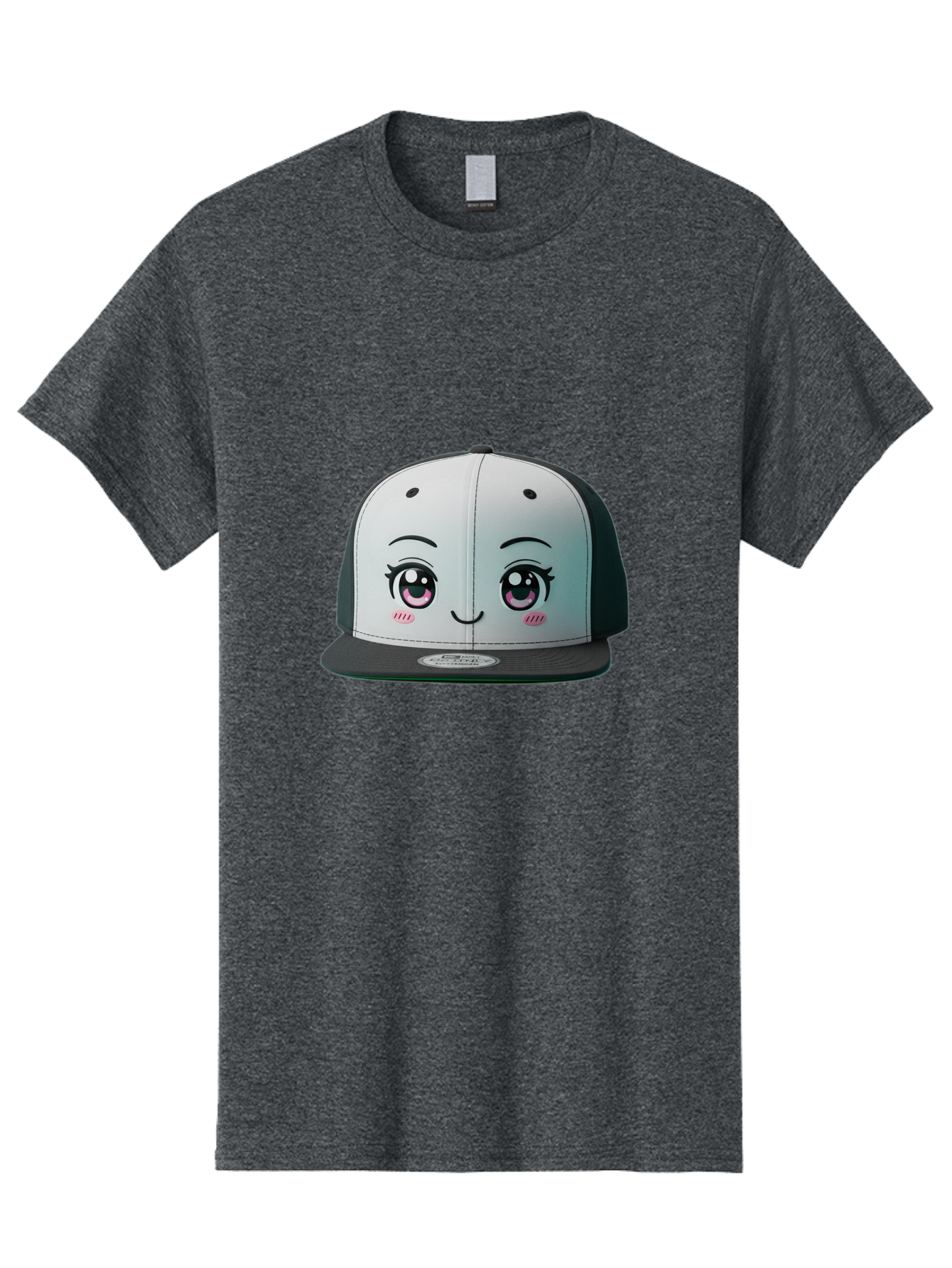 Baseball-Cap Men'S Graphic Tee, 100% Cotton, Comfortable Casual Summer Wear, Machine Washable, Cartoon Snapback Cap, Kawaii Fashion, Cute Hat Design, Playful Eyewear, Trendy Accessories, Streetwear Style, Anime Influence, Fashionable Headwear Bac618 12