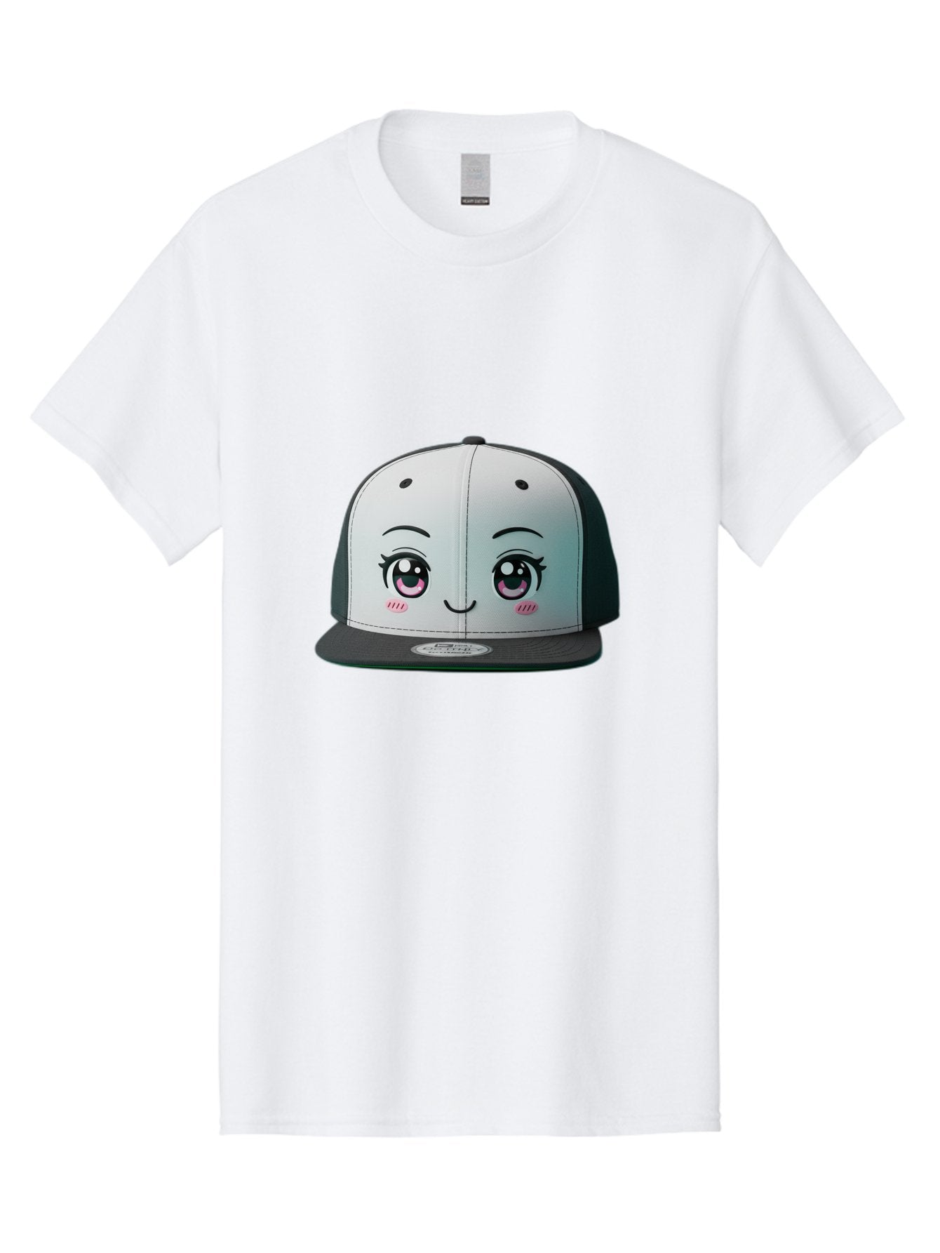 Baseball-Cap Men'S Graphic Tee, 100% Cotton, Comfortable Casual Summer Wear, Machine Washable, Cartoon Snapback Cap, Kawaii Fashion, Cute Hat Design, Playful Eyewear, Trendy Accessories, Streetwear Style, Anime Influence, Fashionable Headwear Bac618 9