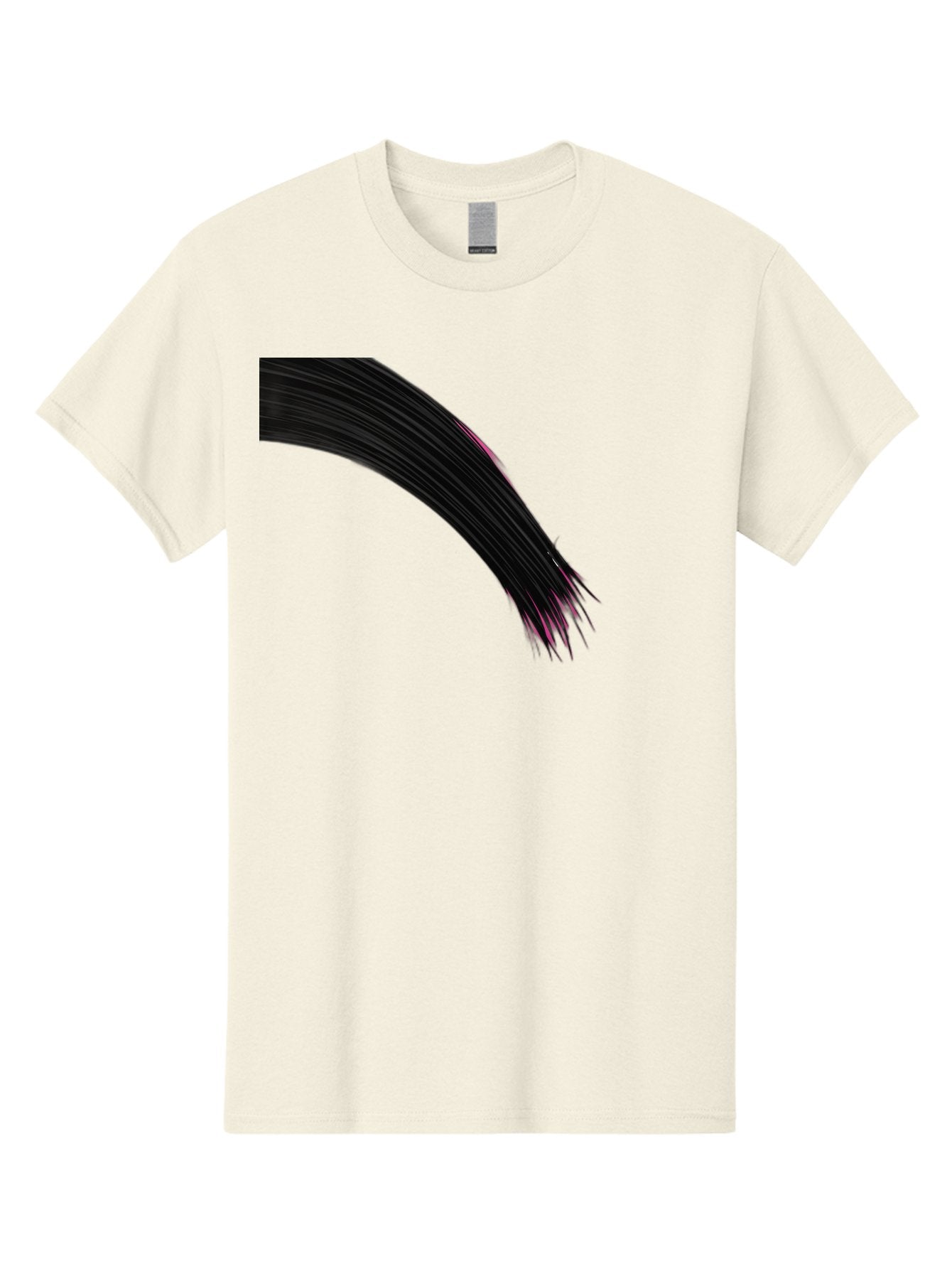 Black-Hair-Strands Men'S Graphic Tee, 100% Cotton, Comfortable Casual Summer Wear, Machine Washable, Black Hair, Hair Extensions, Fine Strands, Pink Highlights, Sleek Texture, Luscious Locks, Hair Styling Bac632