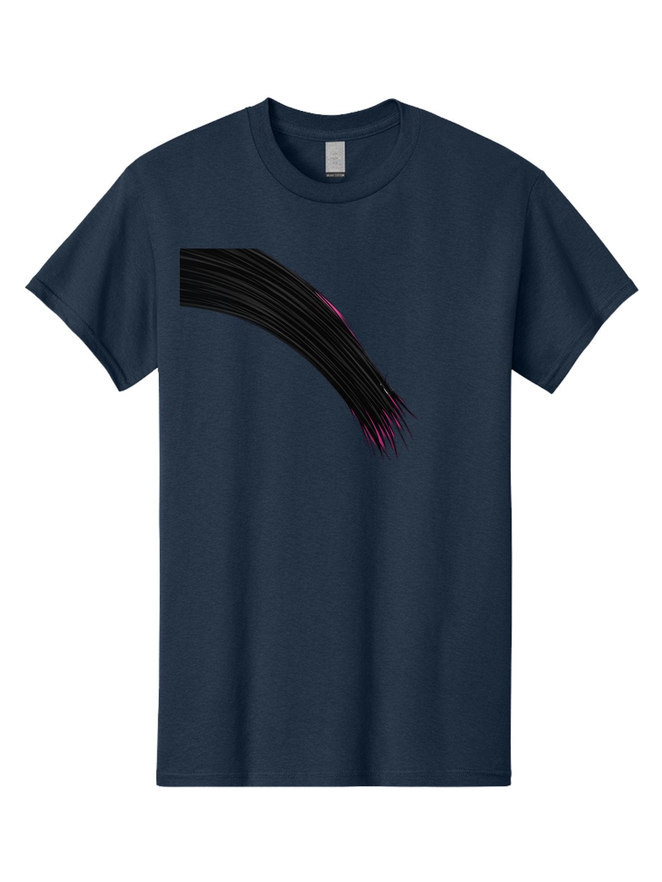 Black-Hair-Strands Men'S Graphic Tee, 100% Cotton, Comfortable Casual Summer Wear, Machine Washable, Black Hair, Hair Extensions, Fine Strands, Pink Highlights, Sleek Texture, Luscious Locks, Hair Styling Bac632 9