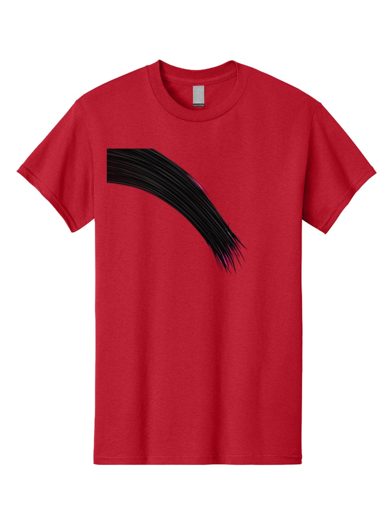 Black-Hair-Strands Men'S Graphic Tee, 100% Cotton, Comfortable Casual Summer Wear, Machine Washable, Black Hair, Hair Extensions, Fine Strands, Pink Highlights, Sleek Texture, Luscious Locks, Hair Styling Bac632 12