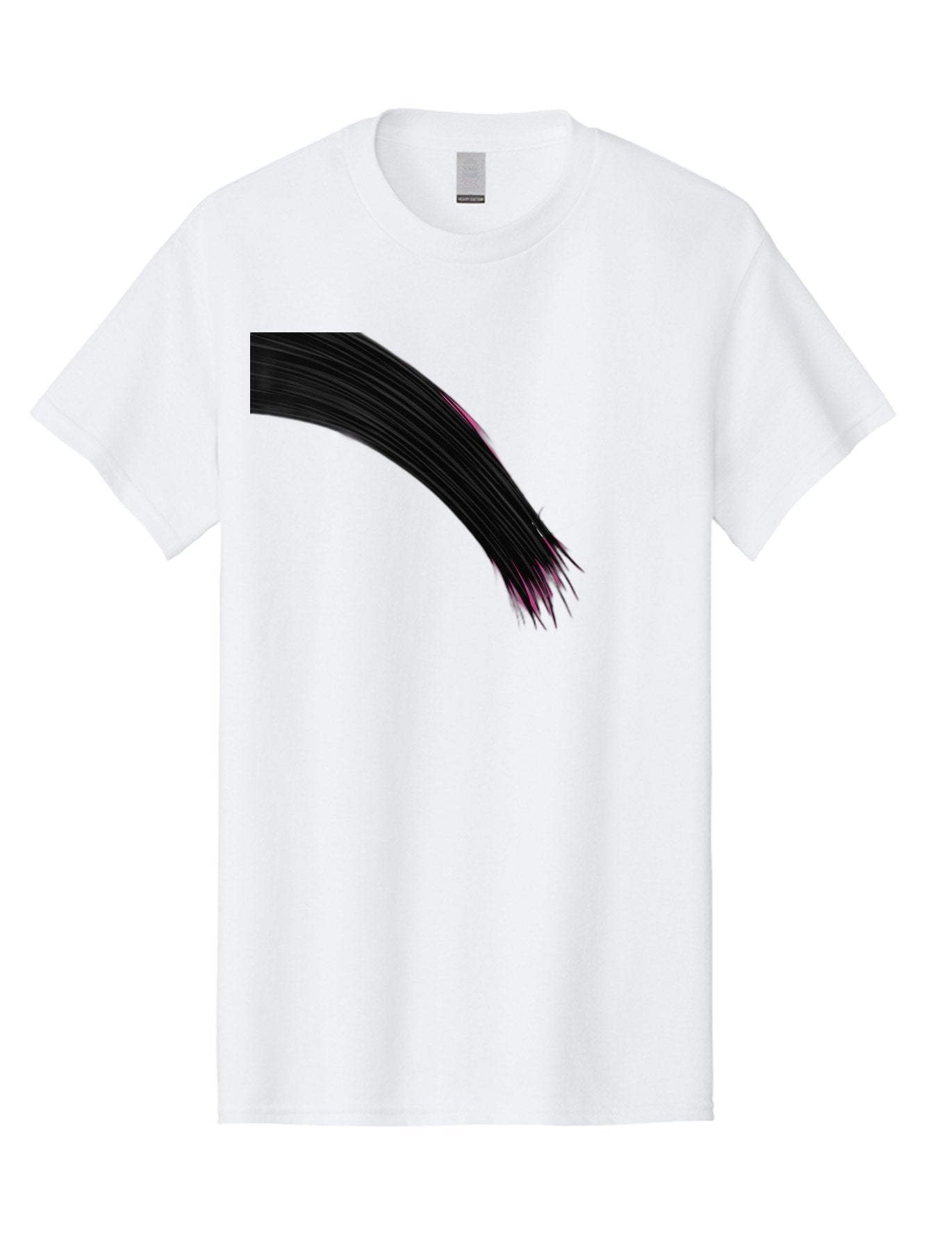 Black-Hair-Strands Men'S Graphic Tee, 100% Cotton, Comfortable Casual Summer Wear, Machine Washable, Black Hair, Hair Extensions, Fine Strands, Pink Highlights, Sleek Texture, Luscious Locks, Hair Styling Bac632 15