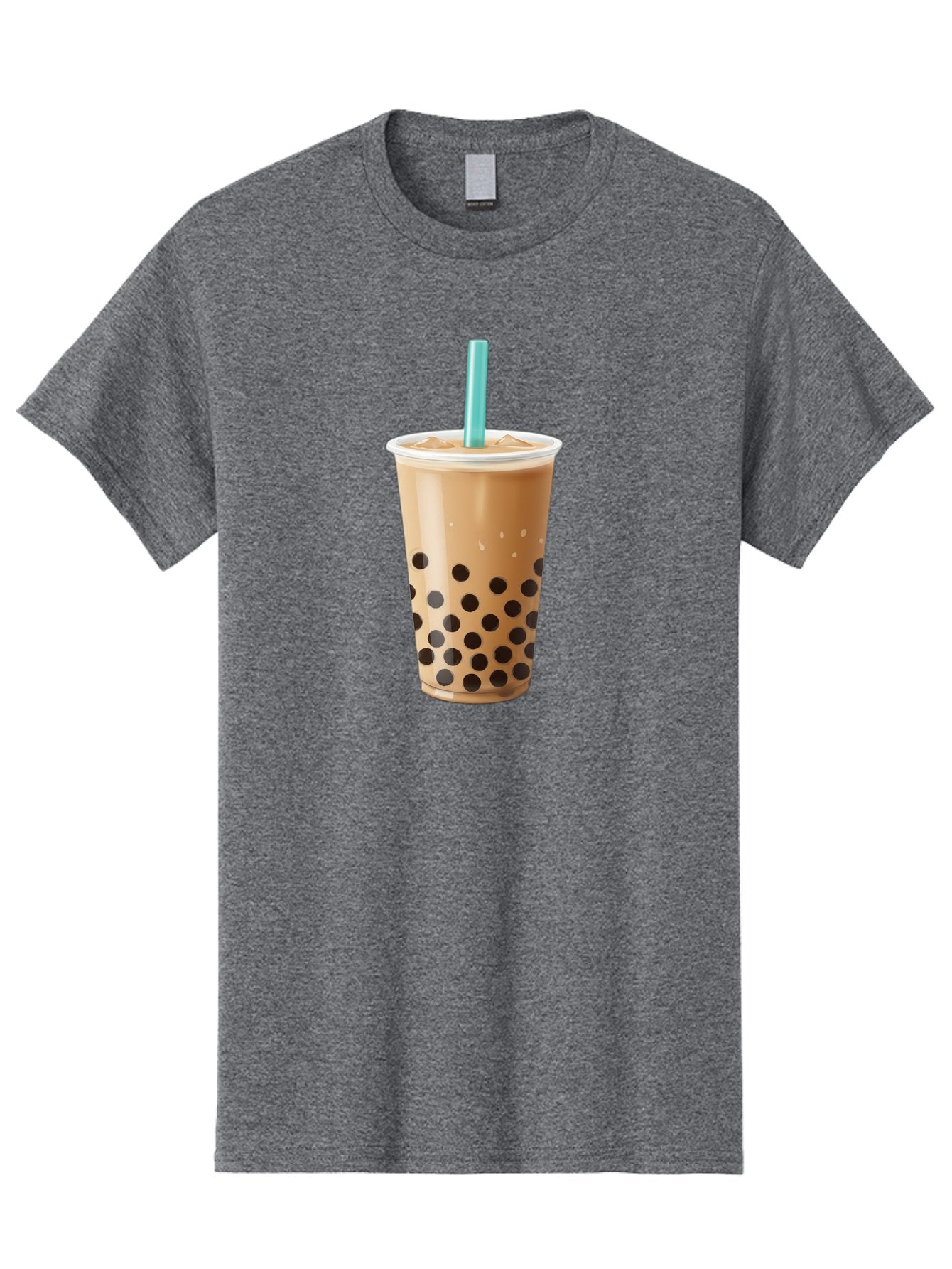 Boba-Milk-Tea Men'S Graphic Tee, 100% Cotton, Comfortable Casual Summer Wear, Machine Washable, Boba Tea, Bubble Milk Tea, Milk Tea, Tapioca Pearls, Iced Tea, Cold Brew, Refreshing Drink, Trendy Beverage, Blue Straw Bac649 11