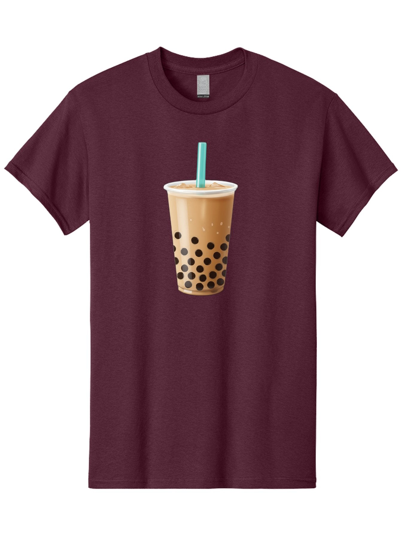 Boba-Milk-Tea Men'S Graphic Tee, 100% Cotton, Comfortable Casual Summer Wear, Machine Washable, Boba Tea, Bubble Milk Tea, Milk Tea, Tapioca Pearls, Iced Tea, Cold Brew, Refreshing Drink, Trendy Beverage, Blue Straw Bac649 6