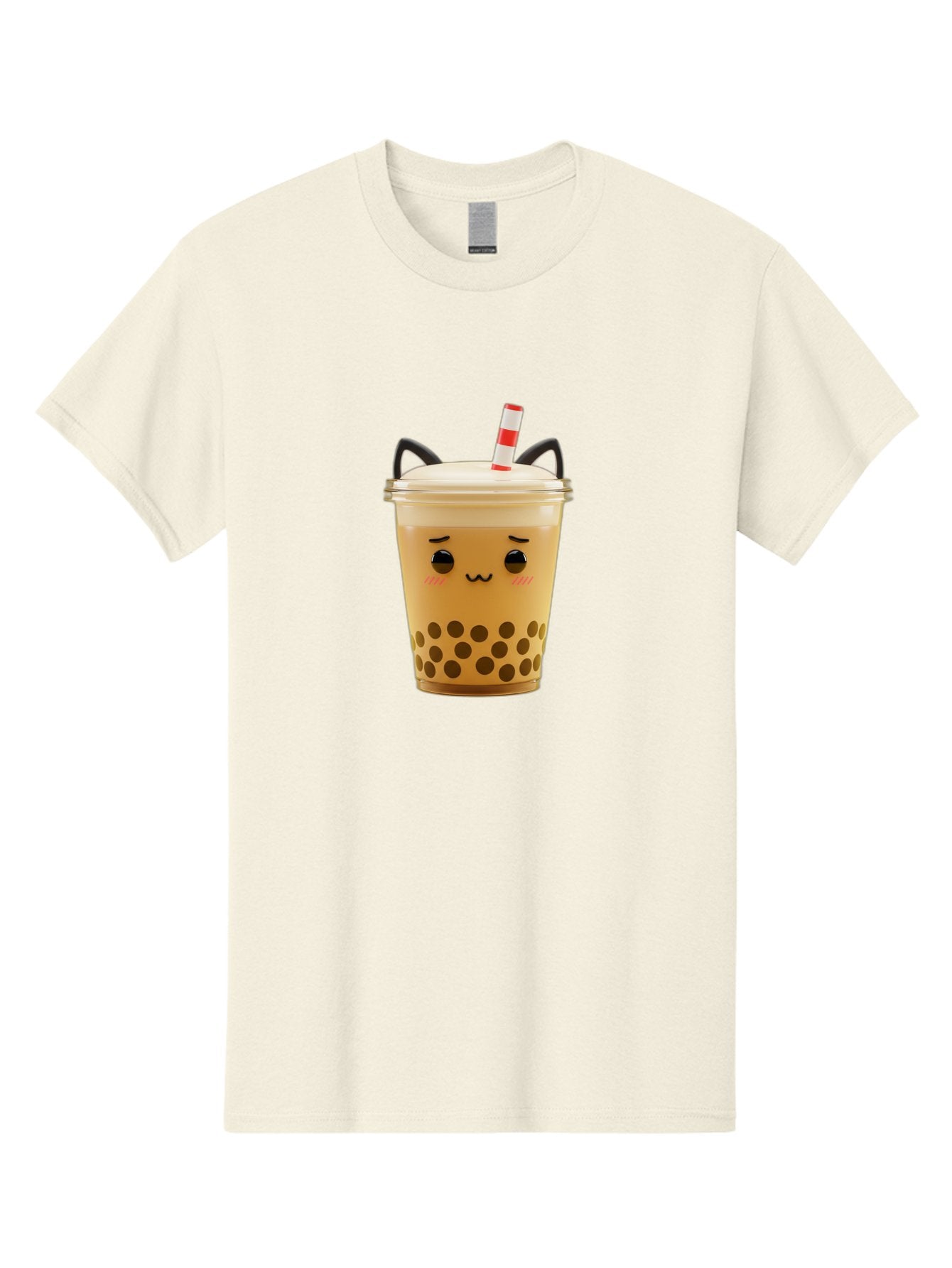 Boba-Tea-1 Men'S Graphic Tee, 100% Cotton, Comfortable Casual Summer Wear, Machine Washable, Cute Boba Tea, Kawaii Drink, Bubble Tea, Cartoon Character, Happy Face, Adorable Design, Sweet Treat, Creamy Texture, Tapioca Pearls, Fun Beverage, Bac650 10