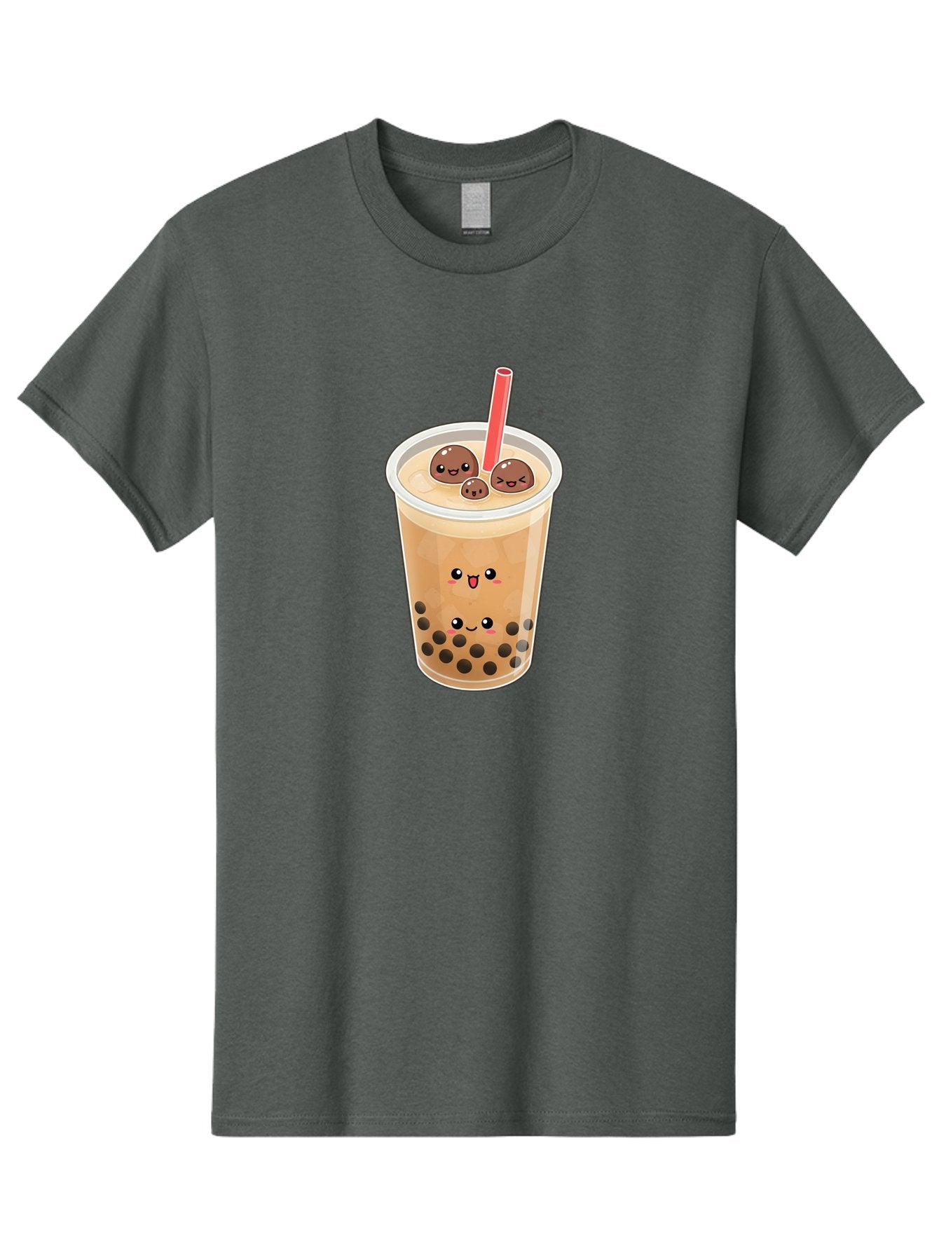 Boba-Tea-13 Men'S Graphic Tee, 100% Cotton, Comfortable Casual Summer Wear, Machine Washable, Boba Tea, Bubble Tea, Cartoon Drink, Cute Beverage, Milky Tea, Tea Time, Boba Pearls, Sweet Treat, Cartoon Style, Adorable Drink, Tasty Boba, Bac654 9
