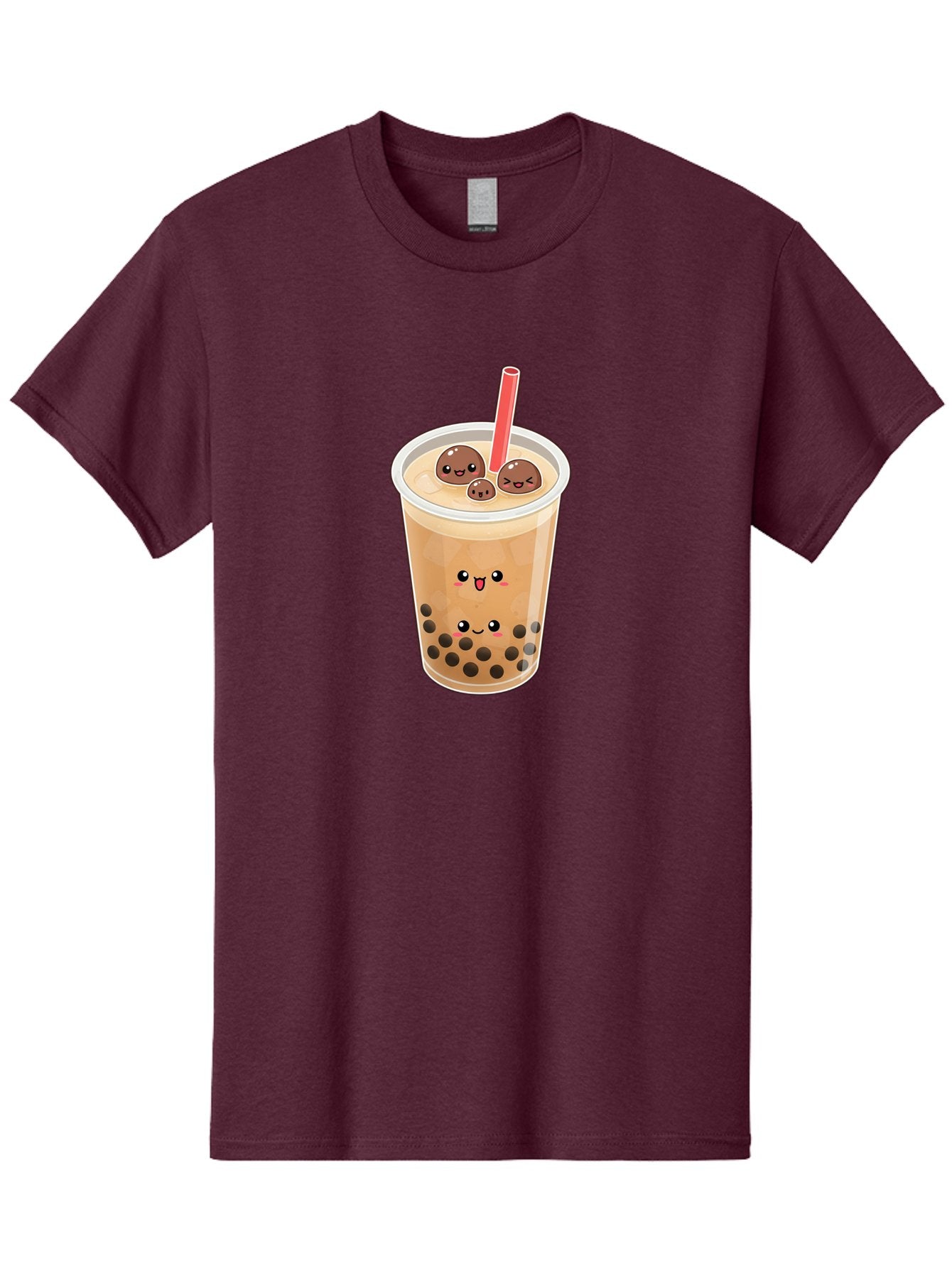 Boba-Tea-13 Men'S Graphic Tee, 100% Cotton, Comfortable Casual Summer Wear, Machine Washable, Boba Tea, Bubble Tea, Cartoon Drink, Cute Beverage, Milky Tea, Tea Time, Boba Pearls, Sweet Treat, Cartoon Style, Adorable Drink, Tasty Boba, Bac654 4