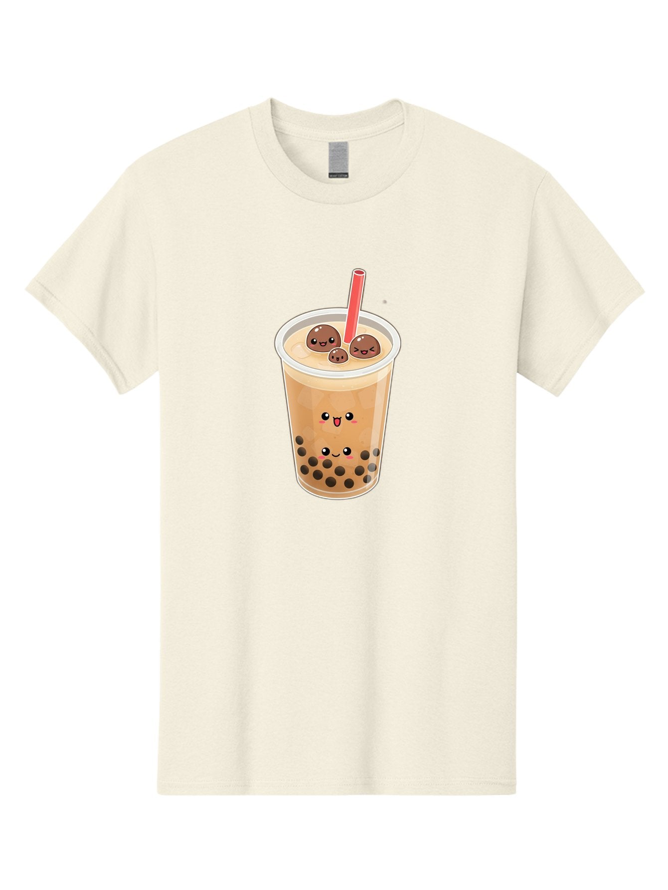 Boba-Tea-13 Men'S Graphic Tee, 100% Cotton, Comfortable Casual Summer Wear, Machine Washable, Boba Tea, Bubble Tea, Cartoon Drink, Cute Beverage, Milky Tea, Tea Time, Boba Pearls, Sweet Treat, Cartoon Style, Adorable Drink, Tasty Boba, Bac654