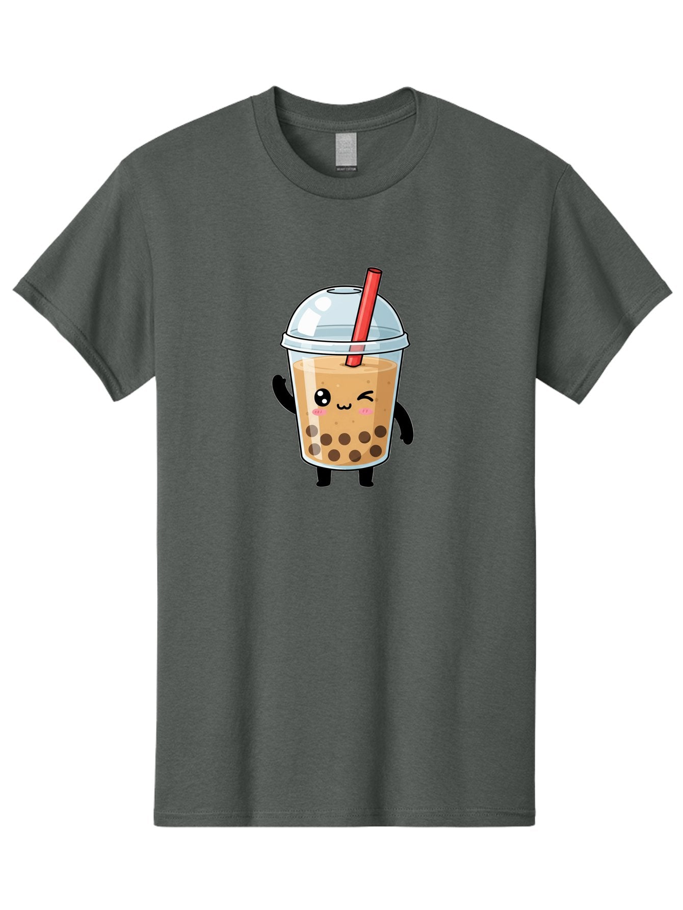 Boba-Tea-14 Men'S Graphic Tee, 100% Cotton, Comfortable Casual Summer Wear, Machine Washable, Cute Boba Tea, Kawaii Boba, Iced Tea, Bubble Tea, Boba Drink, Milk Tea, Cartoon Character, Adorable Beverage, Fun Drink Bac655 15