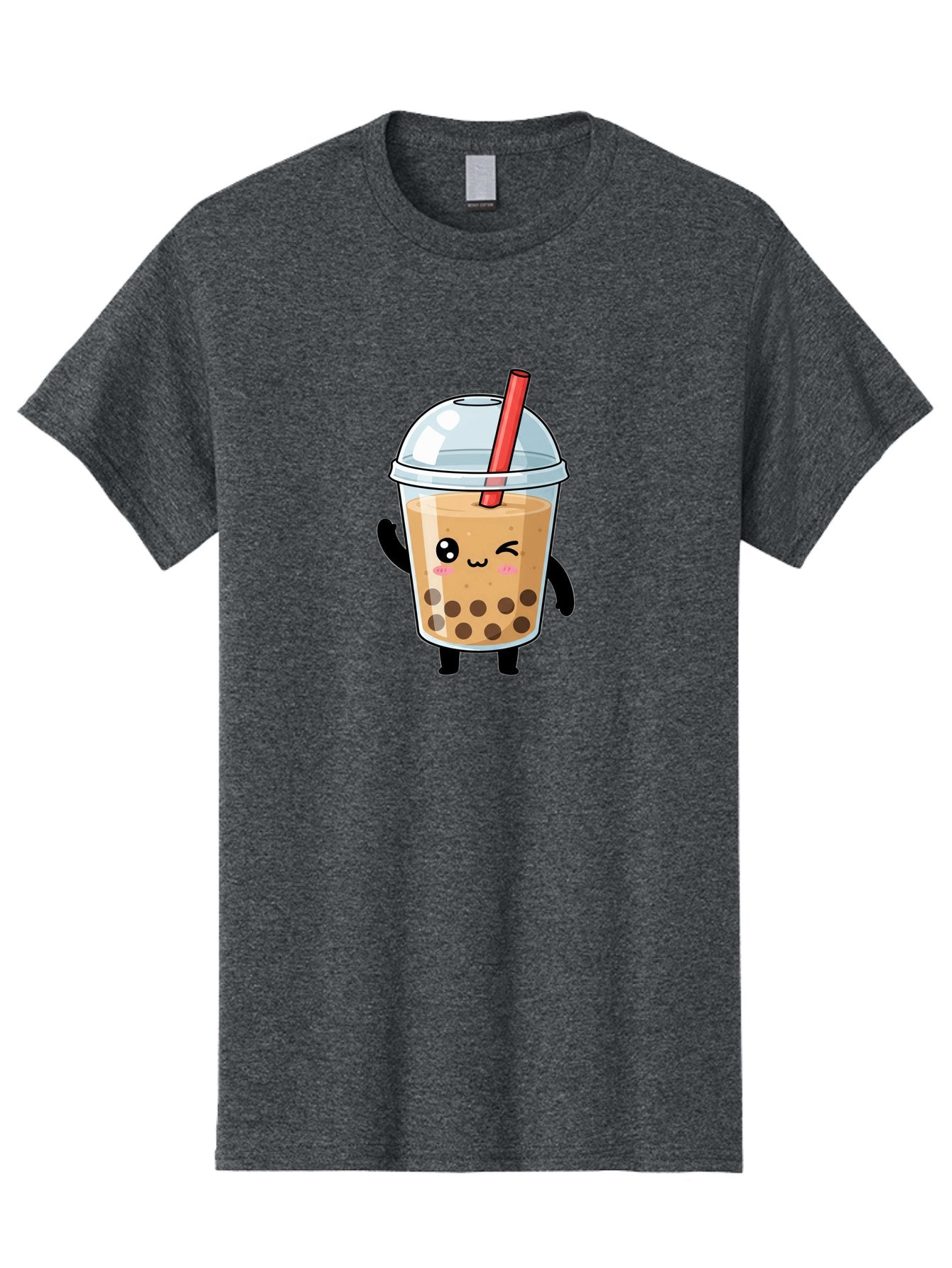 Boba-Tea-14 Men'S Graphic Tee, 100% Cotton, Comfortable Casual Summer Wear, Machine Washable, Cute Boba Tea, Kawaii Boba, Iced Tea, Bubble Tea, Boba Drink, Milk Tea, Cartoon Character, Adorable Beverage, Fun Drink Bac655