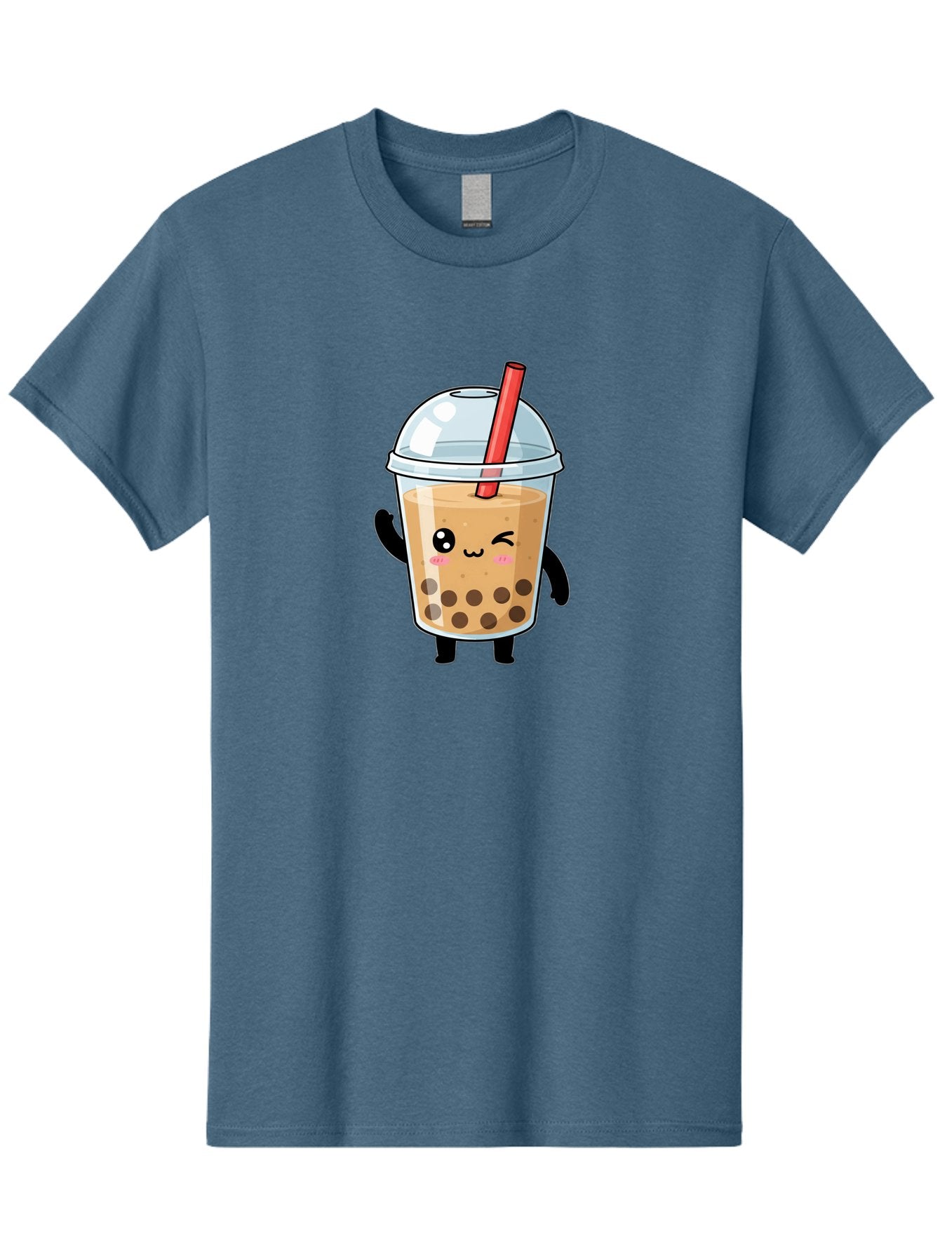 Boba-Tea-14 Men'S Graphic Tee, 100% Cotton, Comfortable Casual Summer Wear, Machine Washable, Cute Boba Tea, Kawaii Boba, Iced Tea, Bubble Tea, Boba Drink, Milk Tea, Cartoon Character, Adorable Beverage, Fun Drink Bac655 8