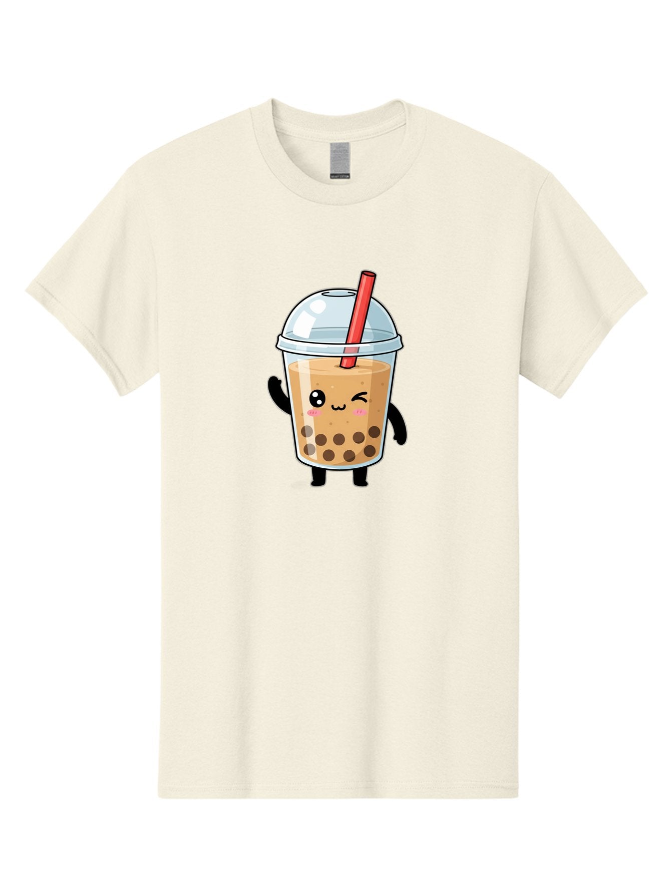 Boba-Tea-14 Men'S Graphic Tee, 100% Cotton, Comfortable Casual Summer Wear, Machine Washable, Cute Boba Tea, Kawaii Boba, Iced Tea, Bubble Tea, Boba Drink, Milk Tea, Cartoon Character, Adorable Beverage, Fun Drink Bac655 9