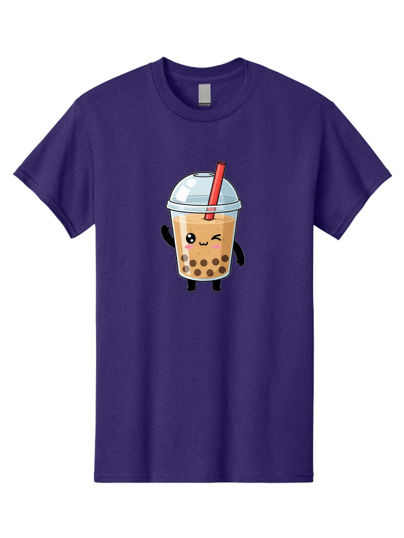 Boba-Tea-14 Men'S Graphic Tee, 100% Cotton, Comfortable Casual Summer Wear, Machine Washable, Cute Boba Tea, Kawaii Boba, Iced Tea, Bubble Tea, Boba Drink, Milk Tea, Cartoon Character, Adorable Beverage, Fun Drink Bac655 10