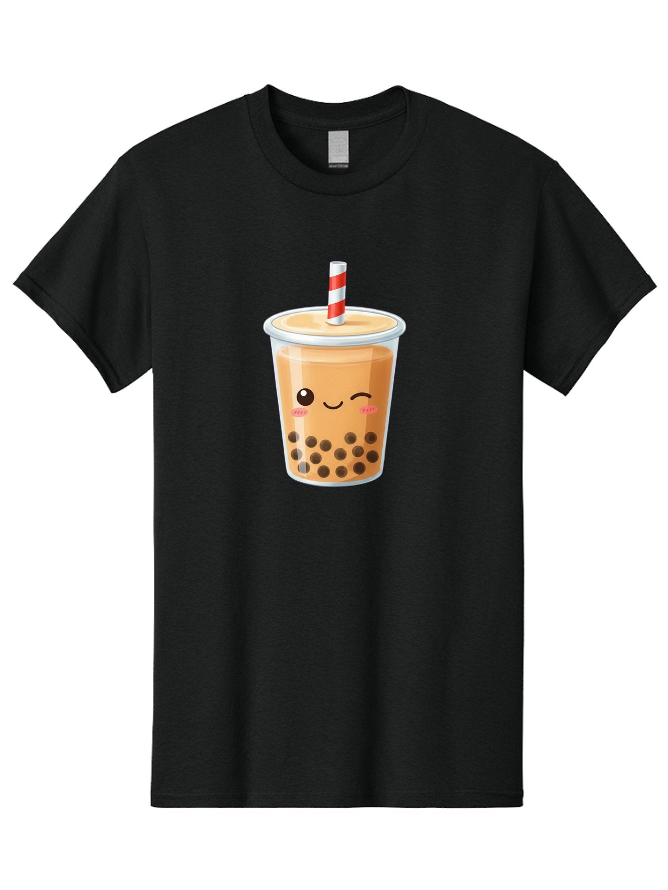 Boba-Tea-18 Men'S Graphic Tee, 100% Cotton, Comfortable Casual Summer Wear, Machine Washable, Boba Tea, Milk Tea, Cartoon Character, Cute Drink, Bubble Tea With Straw, Smiling Face, Adorable Beverage, Boba, Tea Lover Bac659 12